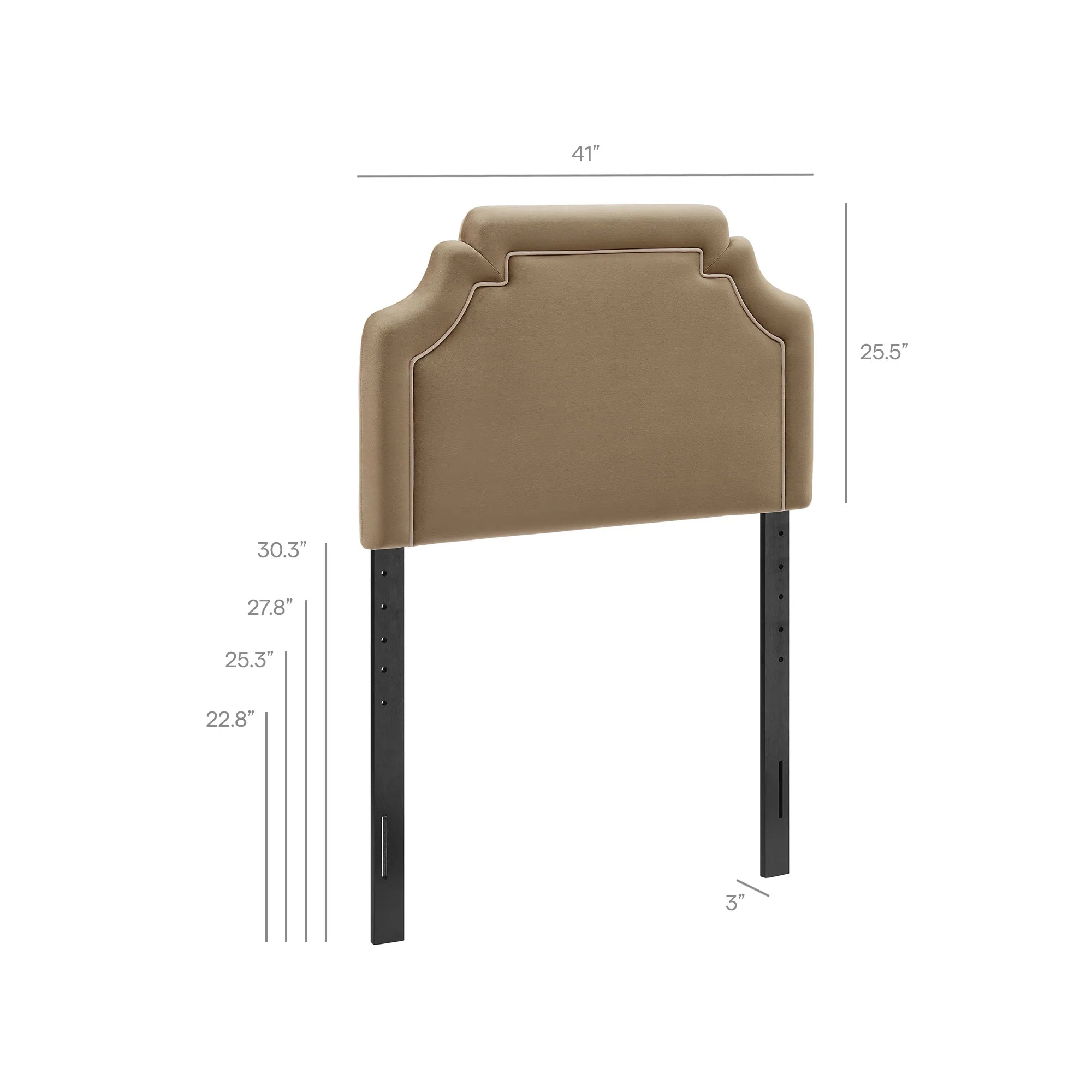 Magnolia Stain-Resistant Performance Velvet Queen Size Headboard