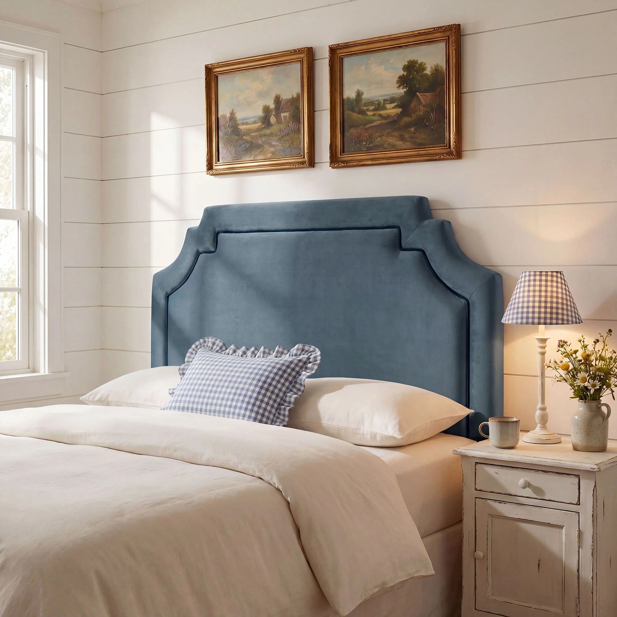Magnolia Stain-Resistant Performance Velvet Queen Size Headboard
