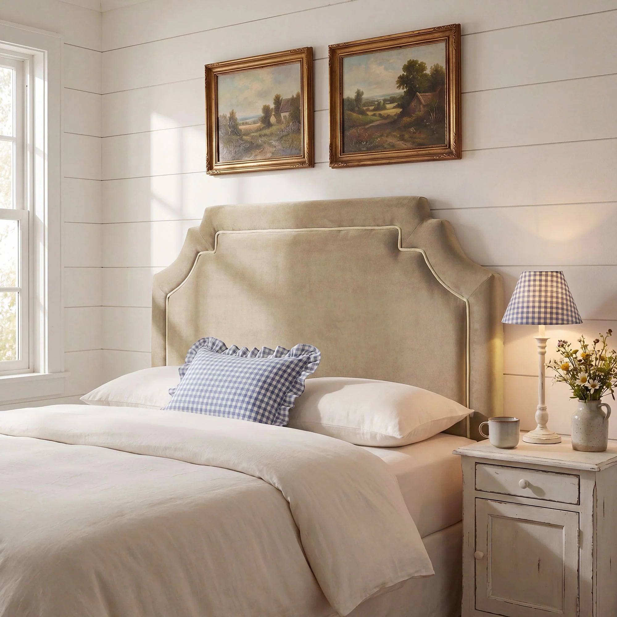 Magnolia Stain-Resistant Performance Velvet Queen Size Headboard