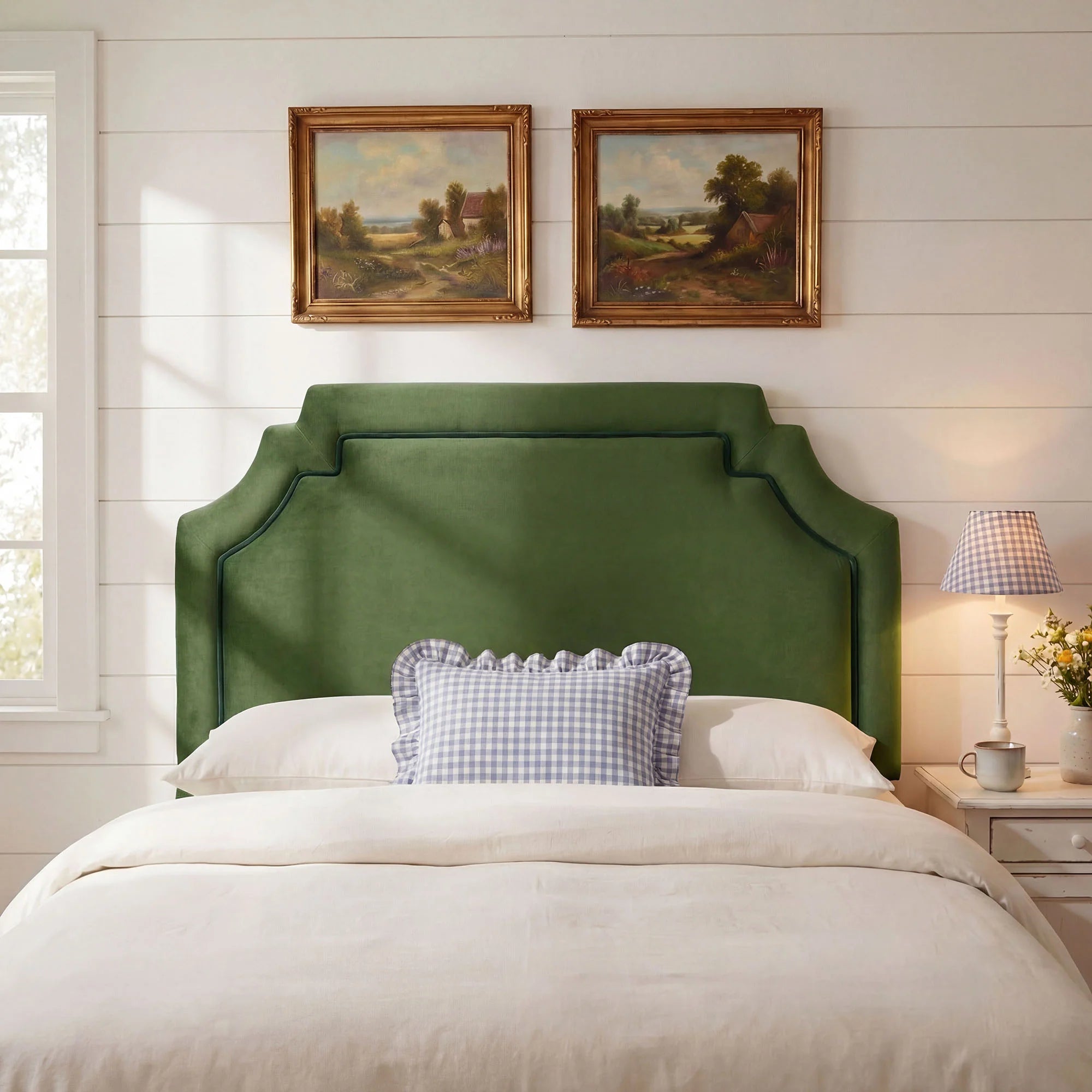 Magnolia Stain-Resistant Performance Velvet Queen Size Headboard