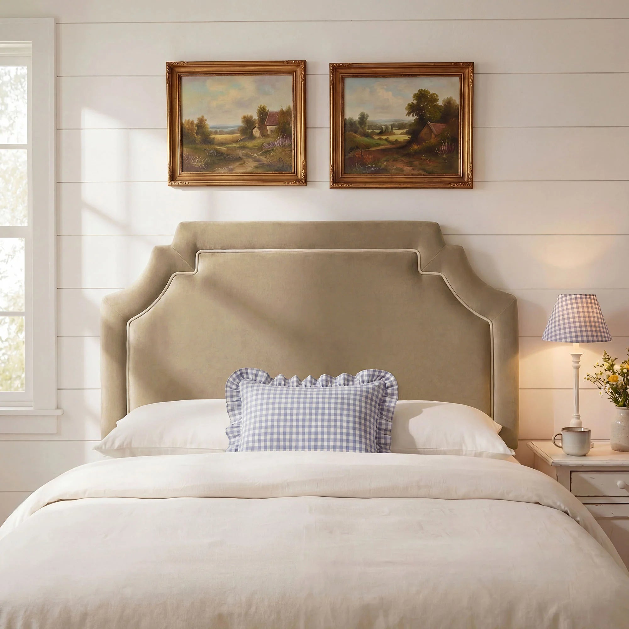 Magnolia Stain-Resistant Performance Velvet Queen Size Headboard