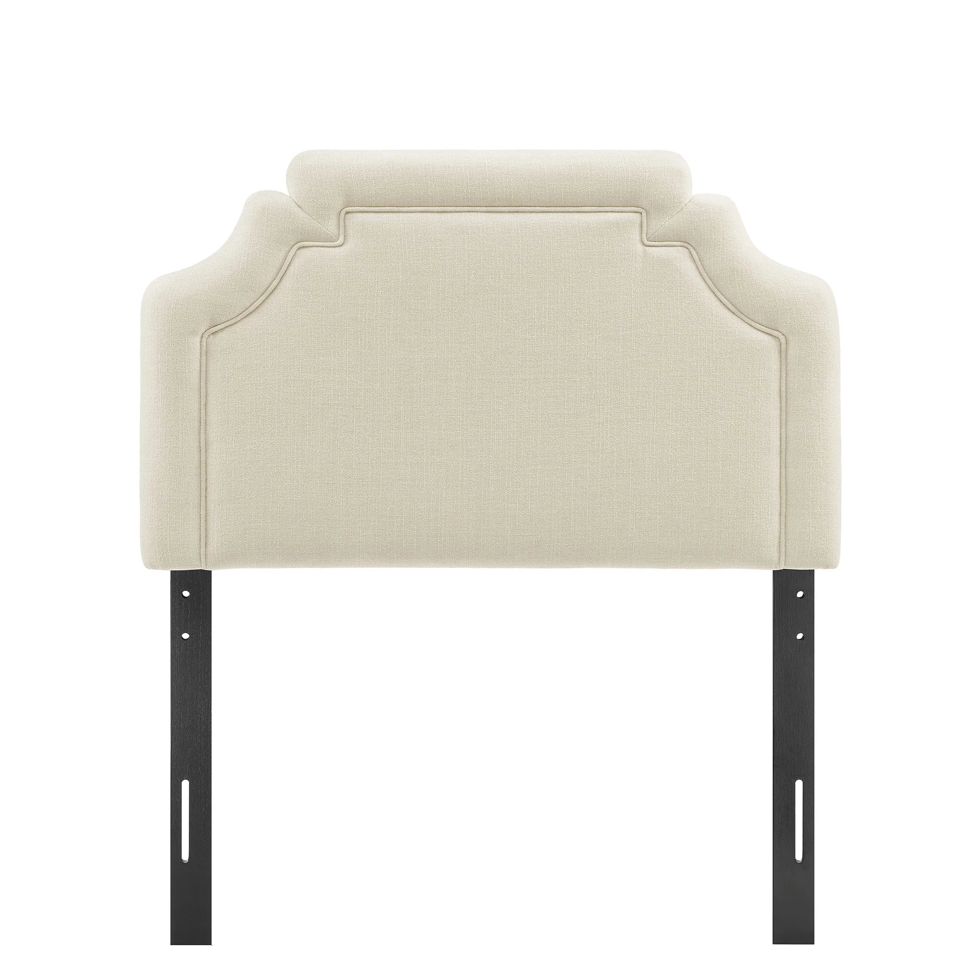 Magnolia Upholstered Fabric Queen Size Headboard
