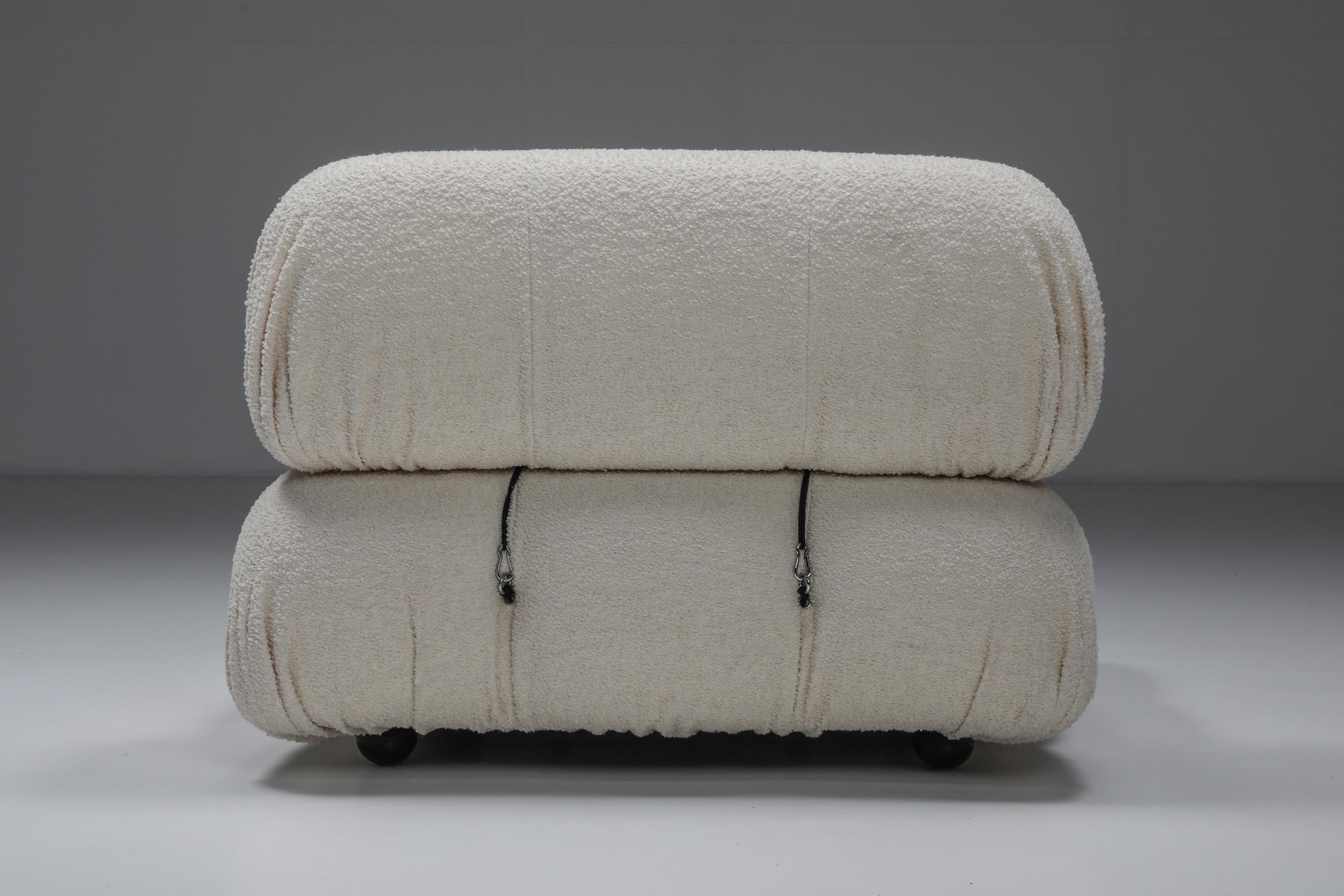 Mario Bellini Two-Seater Boucle Sofa