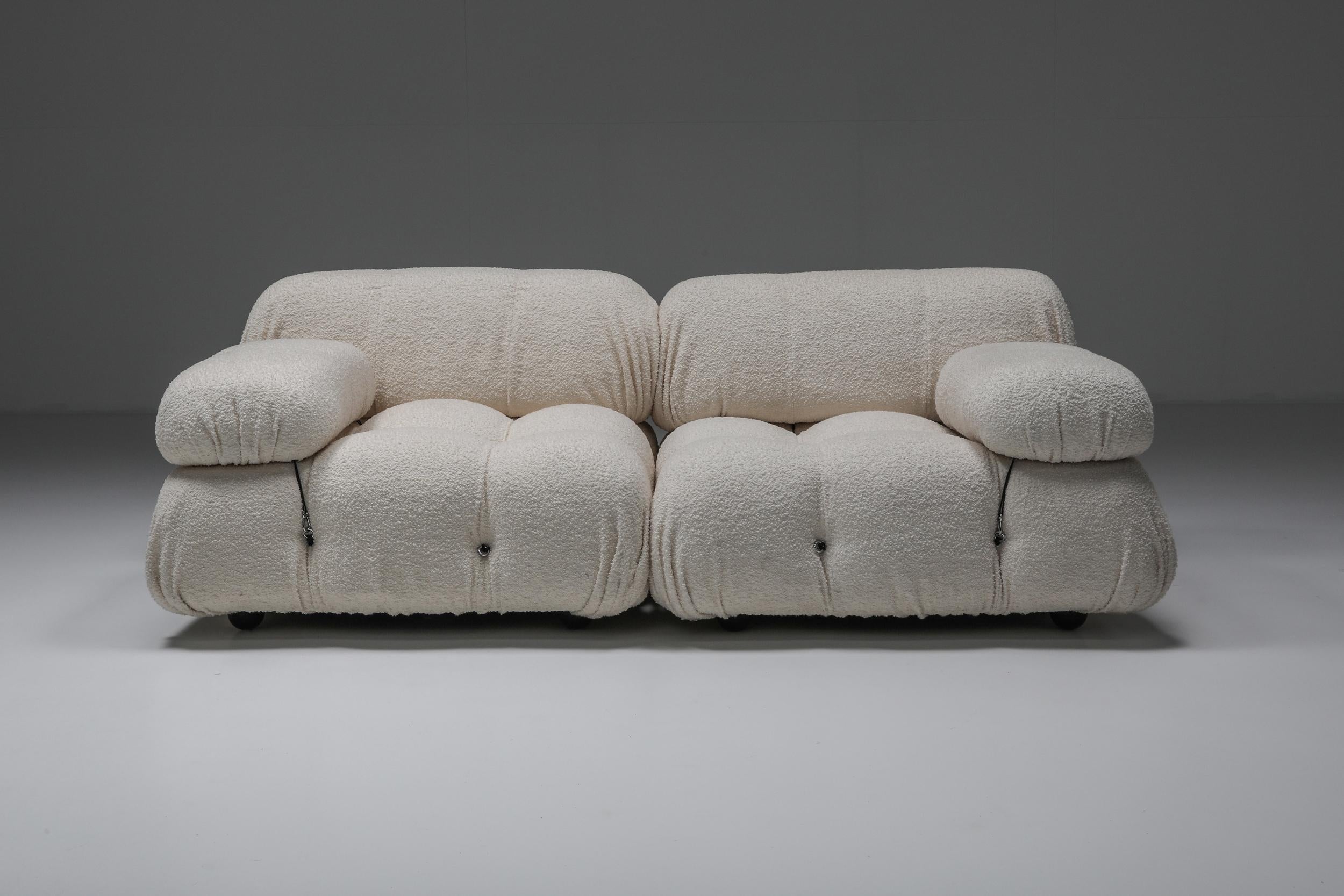 Mario Bellini Two-Seater Boucle Sofa