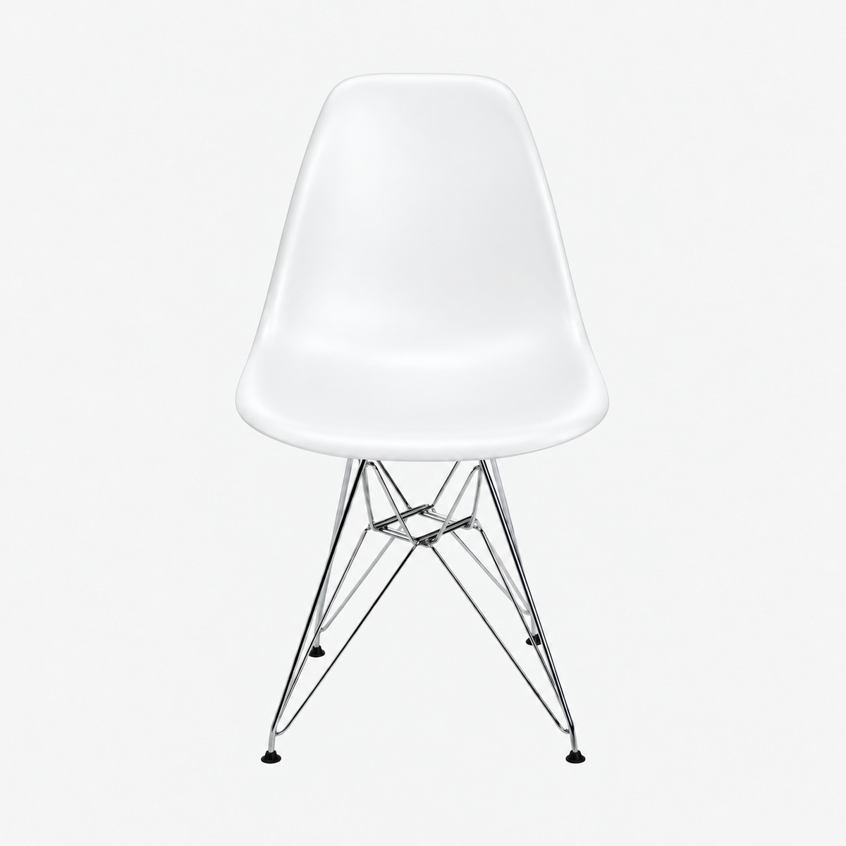 Eames Eiffel Molded Plastic Kids Chair - Chrome legs
