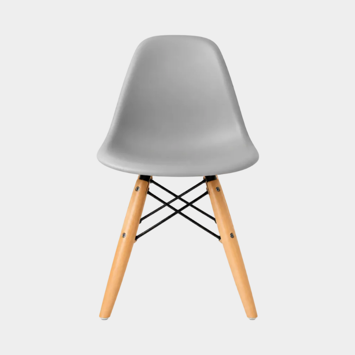 Eames Eiffel Molded Plastic Kids Chair - Wooden Legs