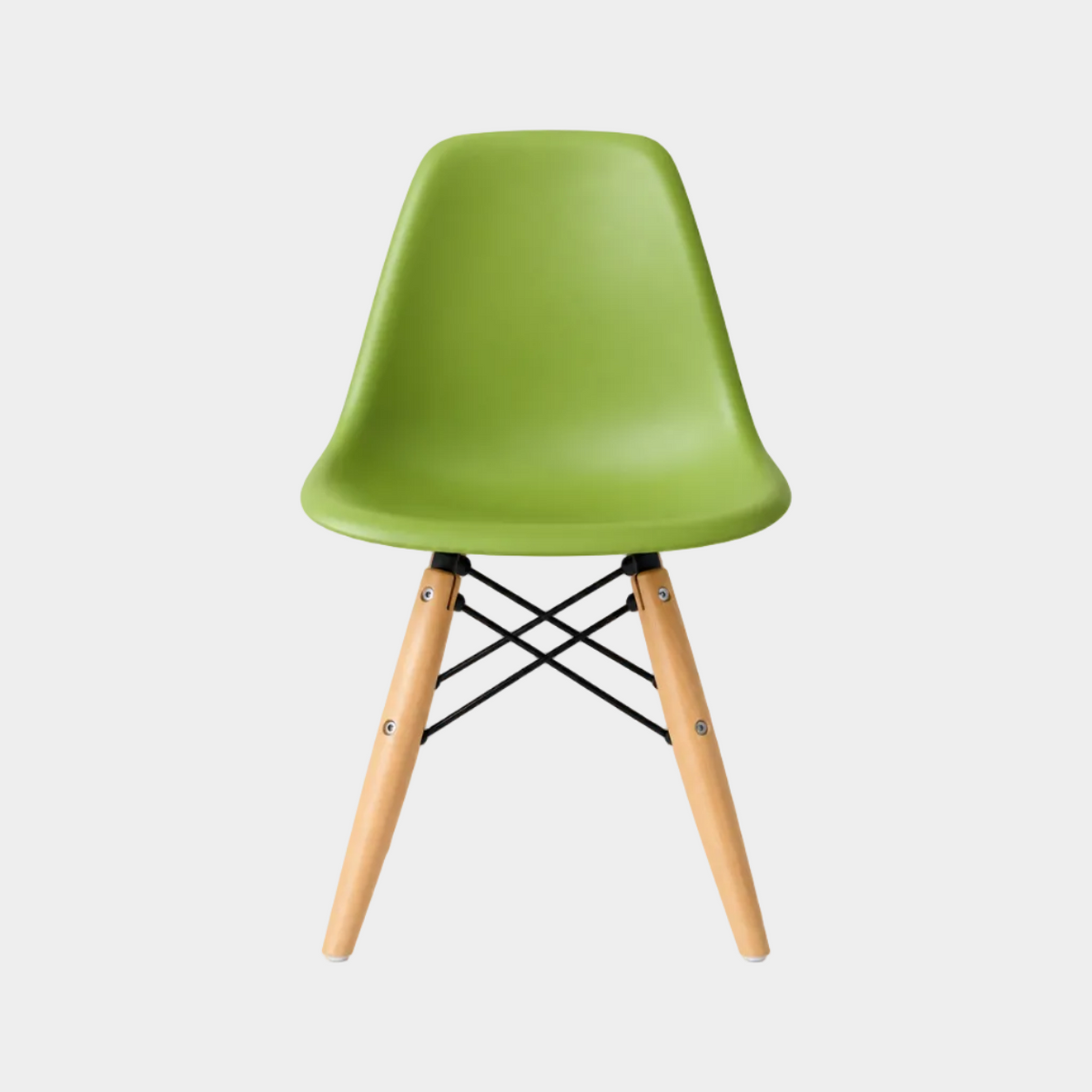 Eames Eiffel Molded Plastic Kids Chair - Wooden Legs