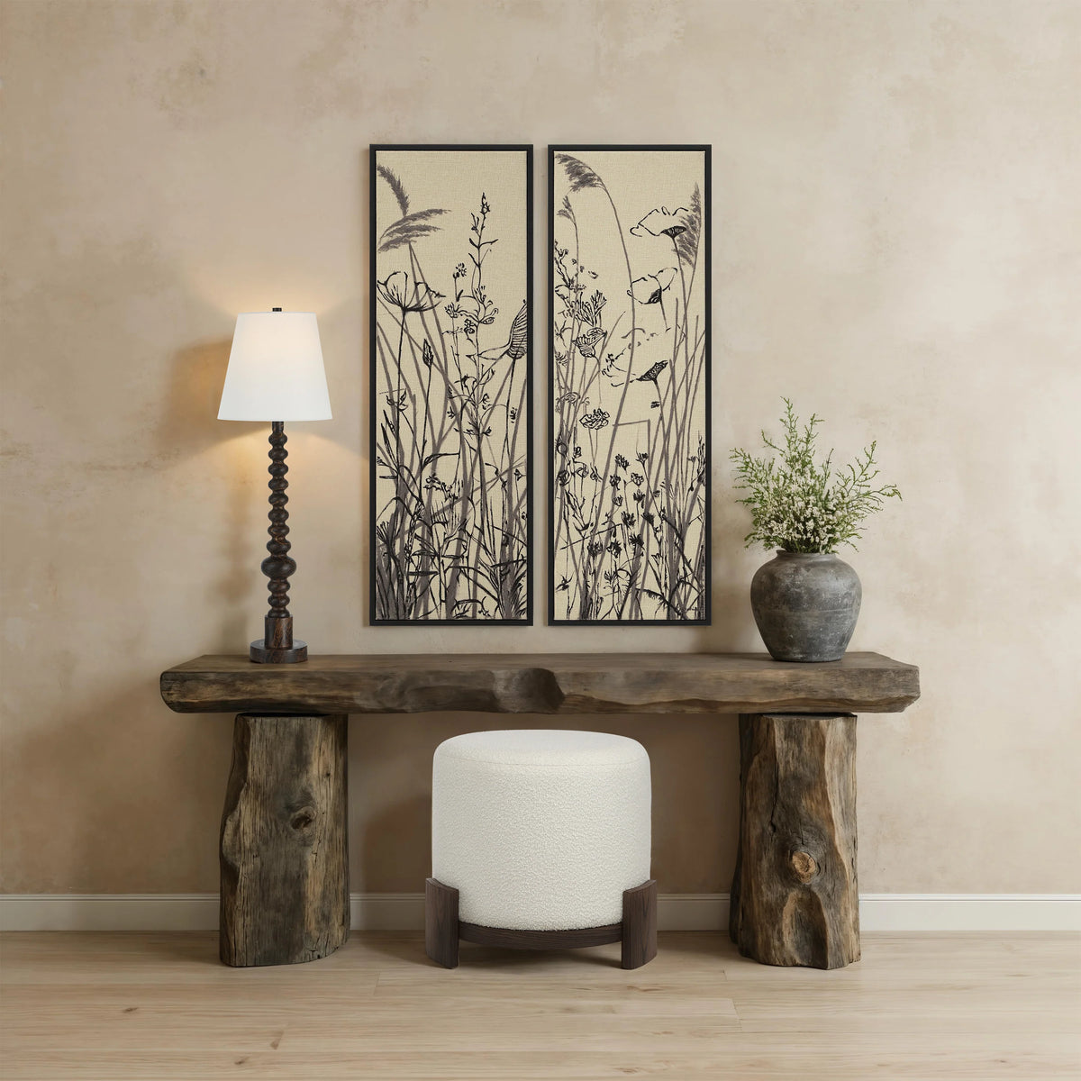 Karolina Hand-Painted Set of 2