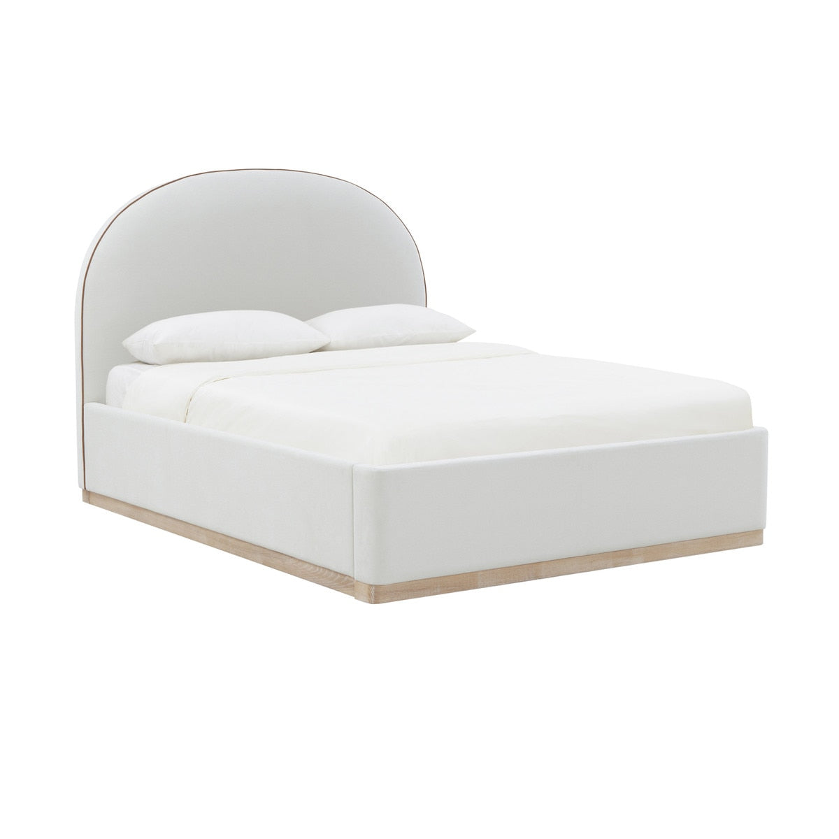 Marlow Cream Velvet  Bed