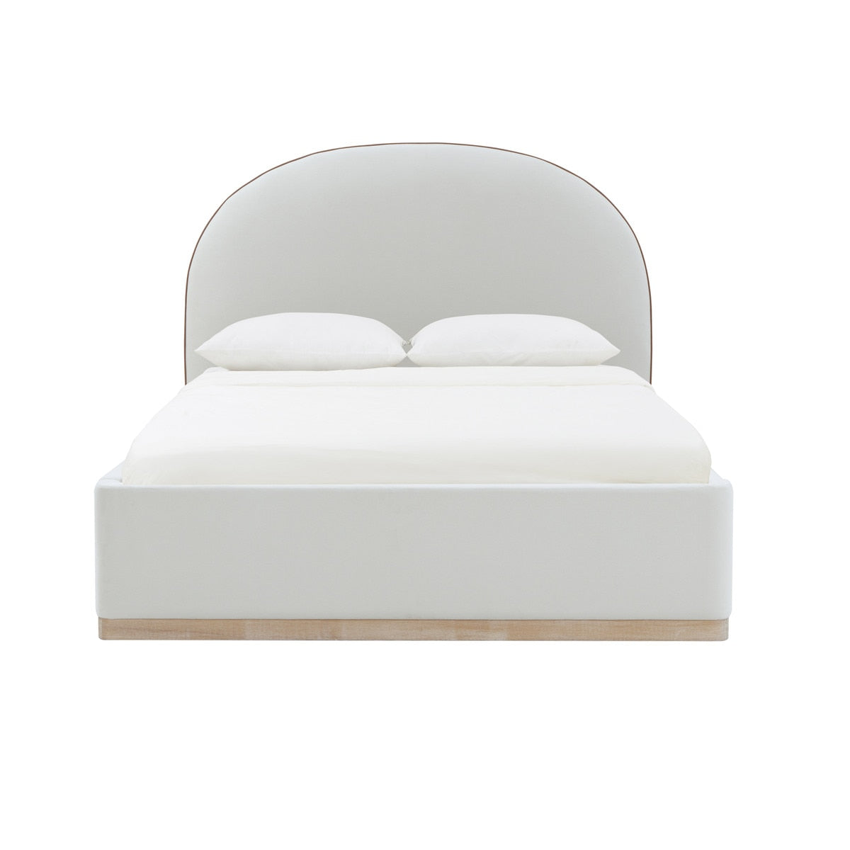 Marlow Cream Velvet  Bed