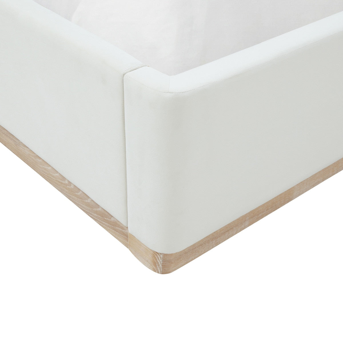 Marlow Cream Velvet  Bed