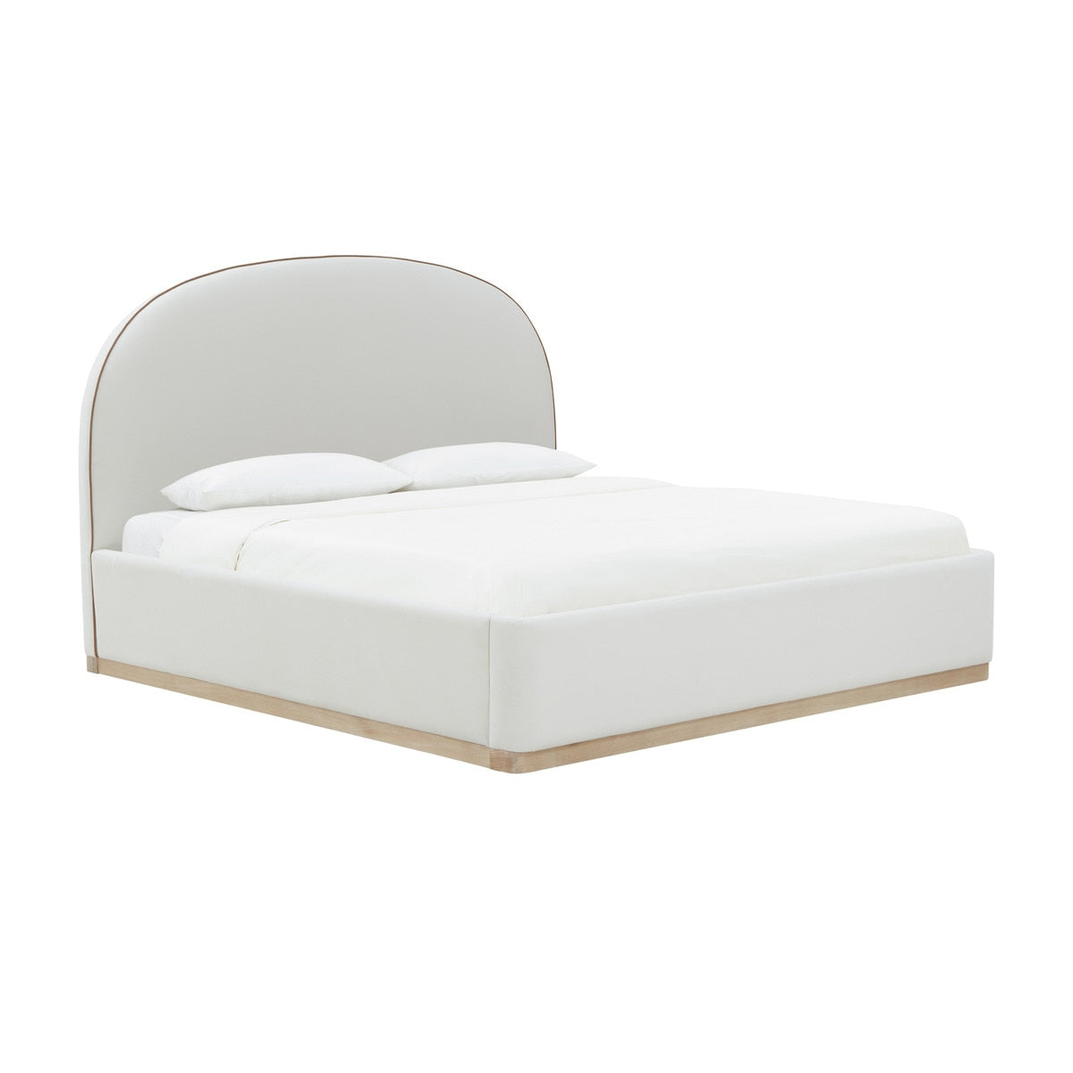 Marlow Cream Velvet  Bed