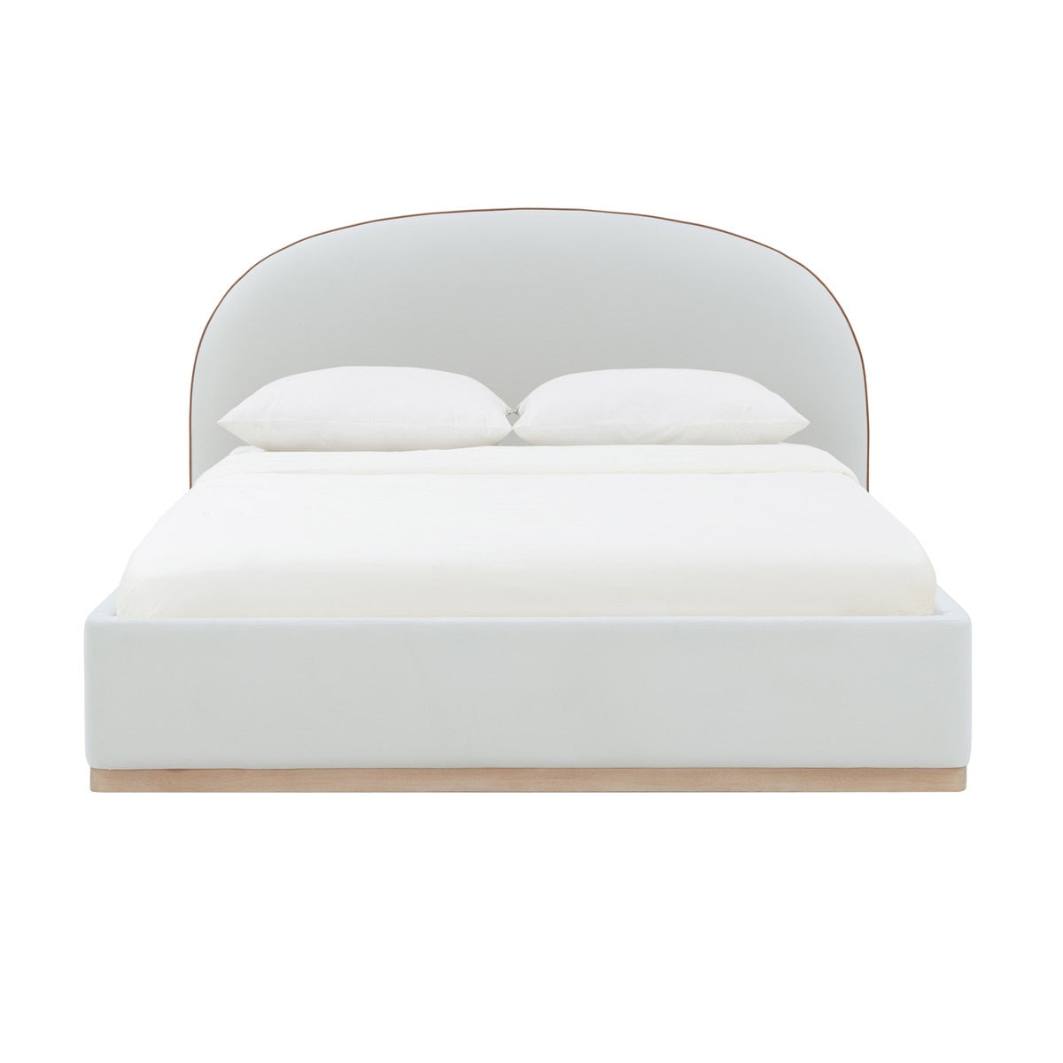 Marlow Cream Velvet  Bed