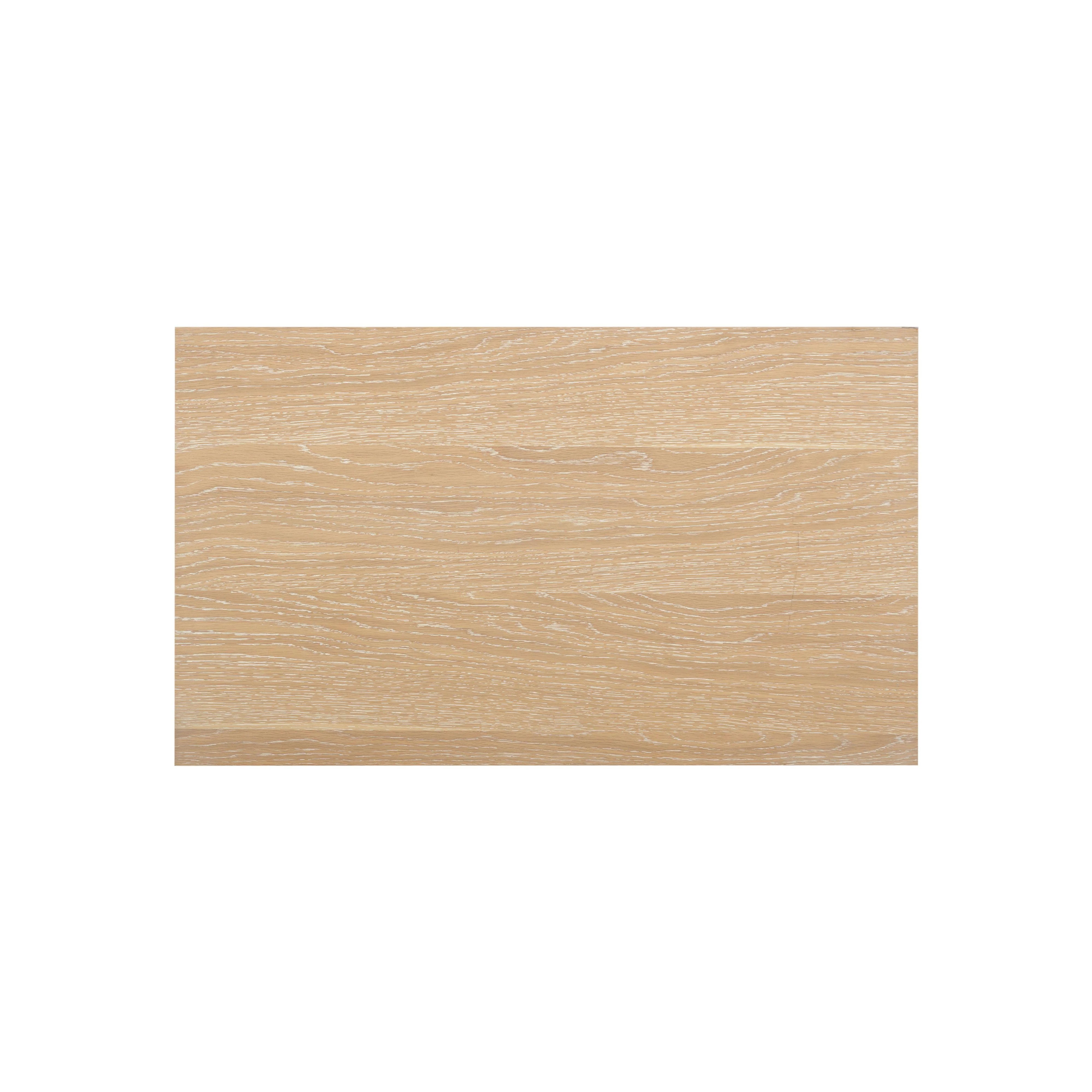 Bristol Park 30" Whitewashed Oak Wood 2-Drawer Nightstand