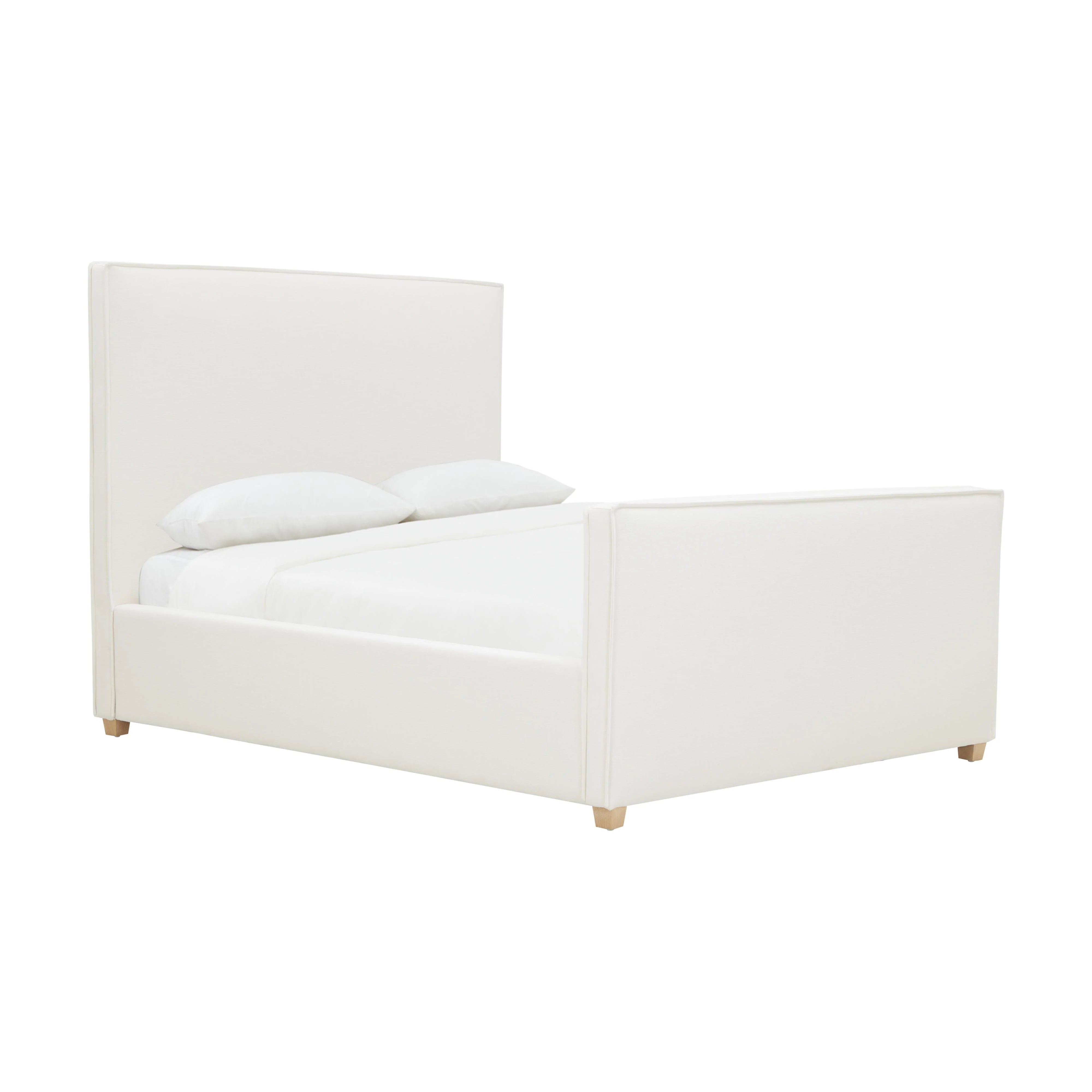 Bristol Park Ivory Contract-Grade Fabric Upholstered Bed