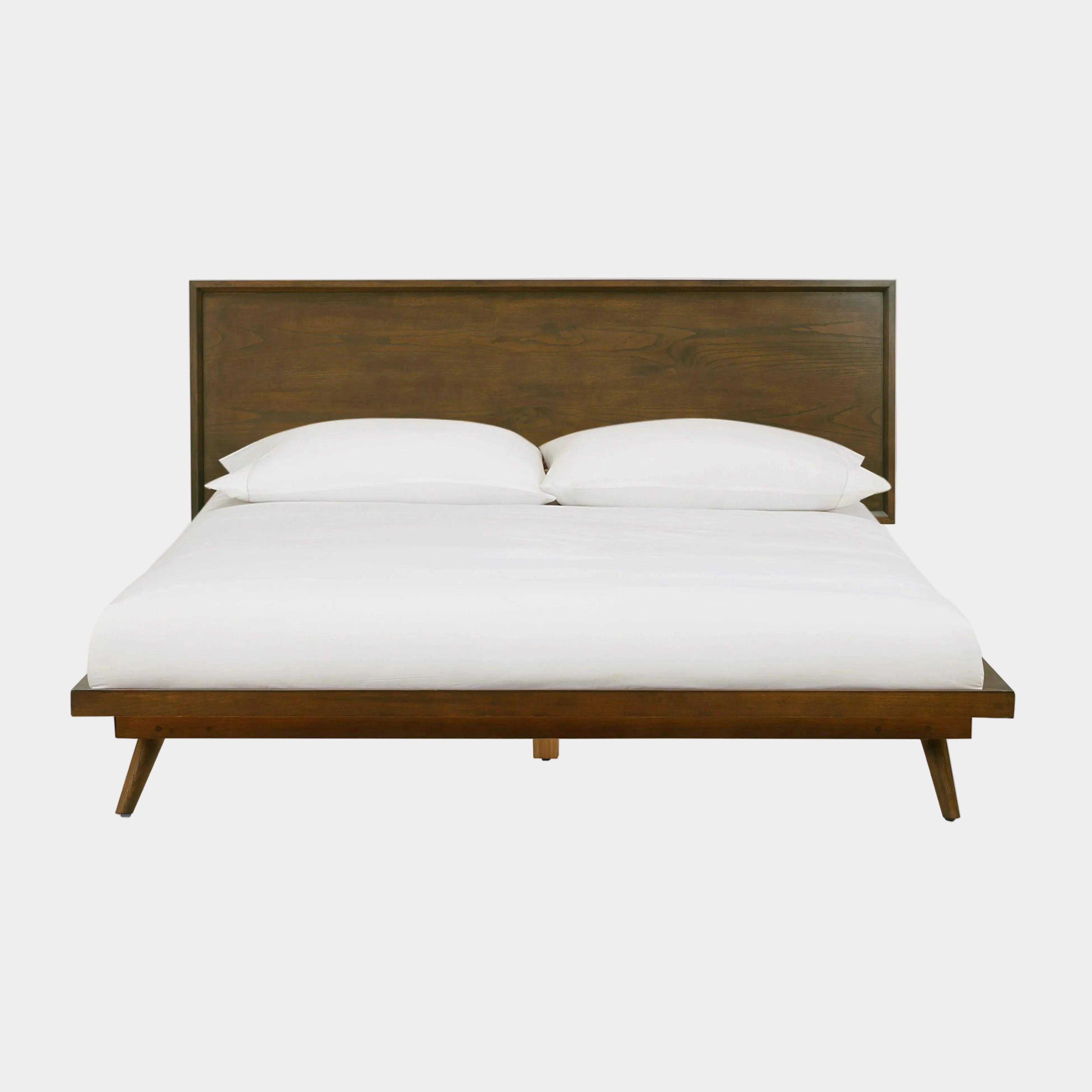 Emery Walnut Wood Platform Bed