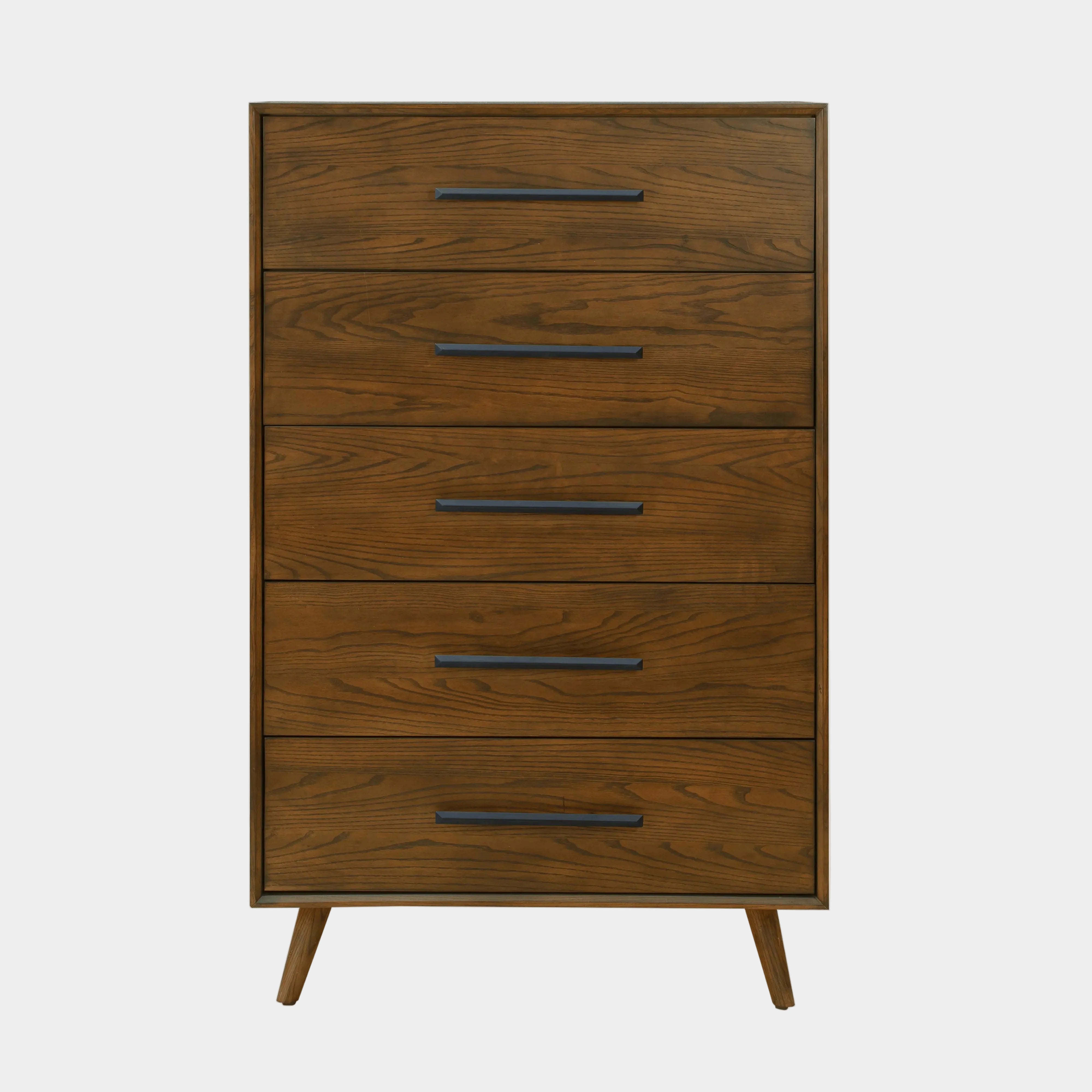 Emery 33" Walnut 5-Drawer Chest