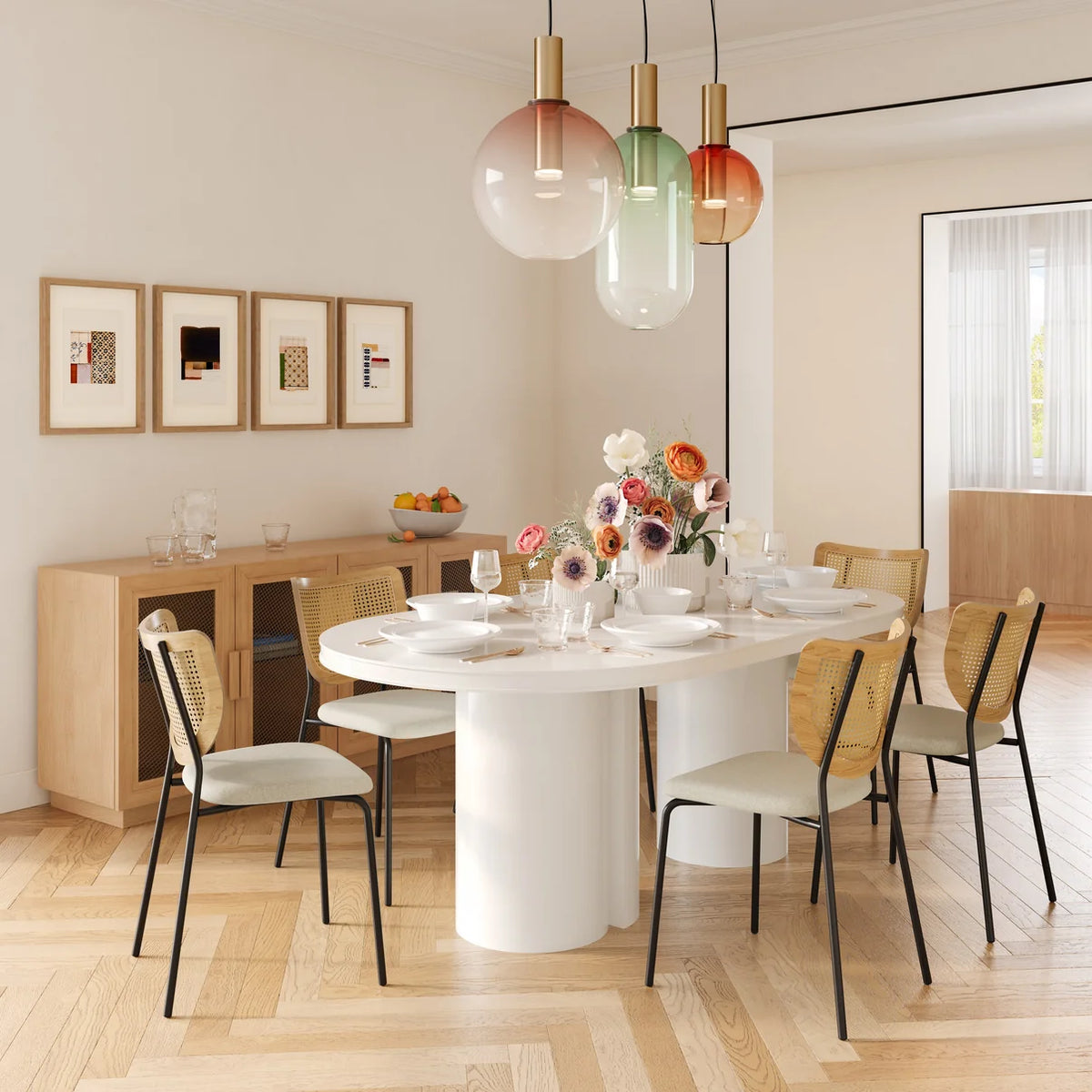 Elora Lacquer Dining Table
