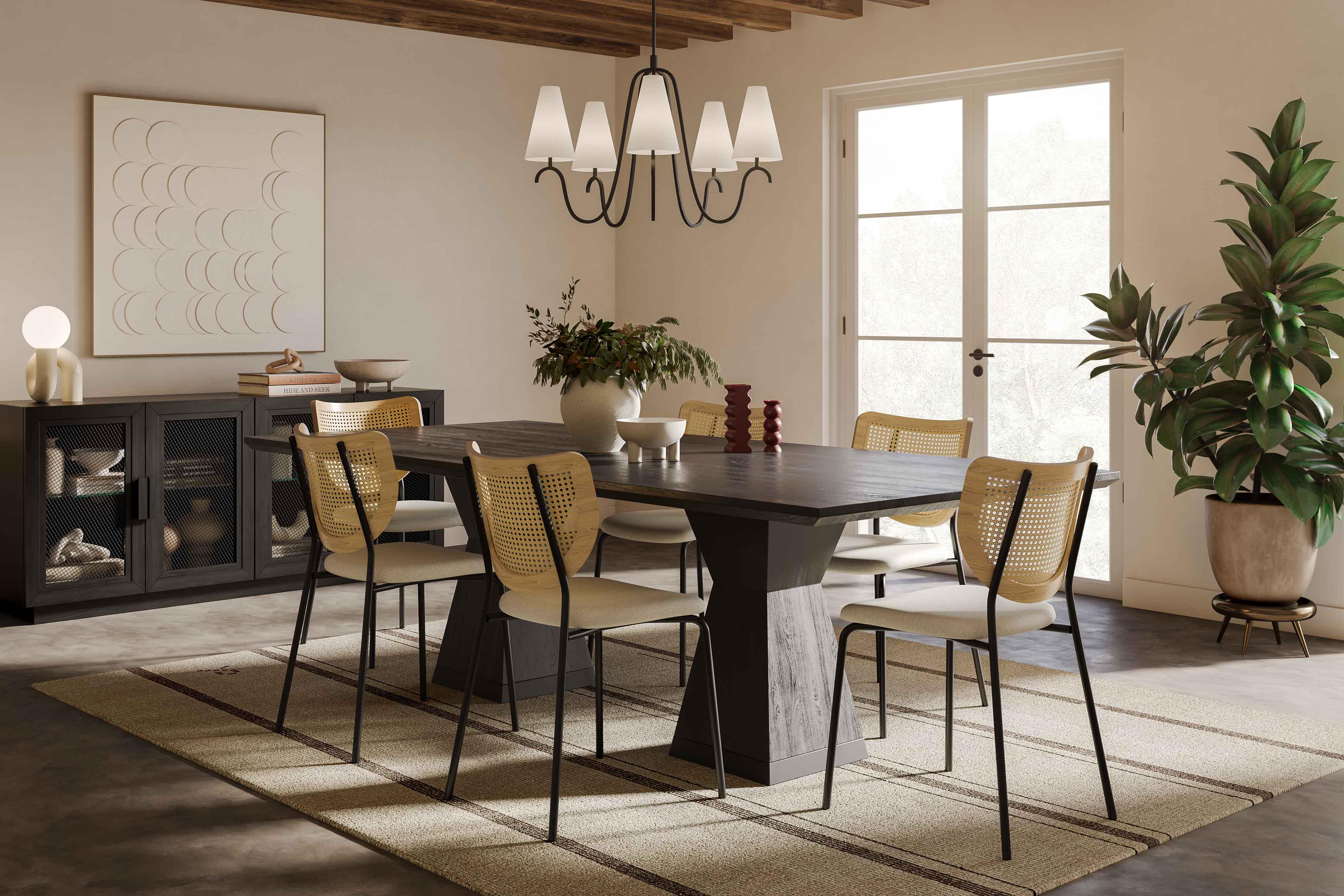 Nolan 98" Wood Rectangular Dining Table