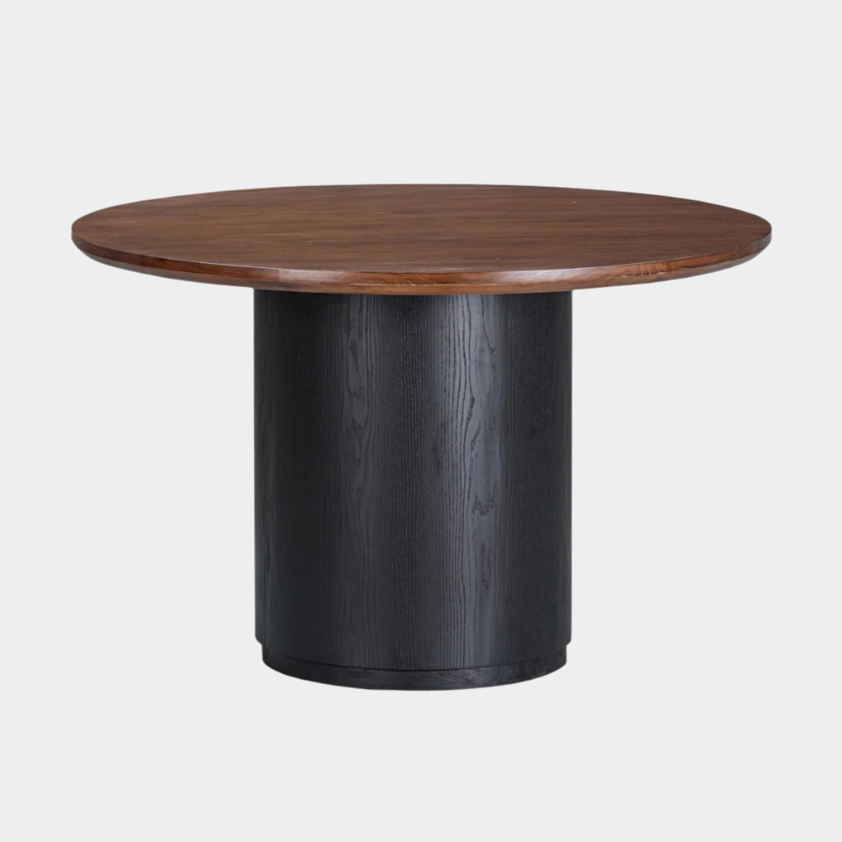 Marlow Black Wood Round Dining Table