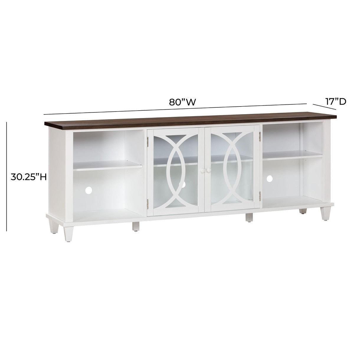 Presby White 80" Console