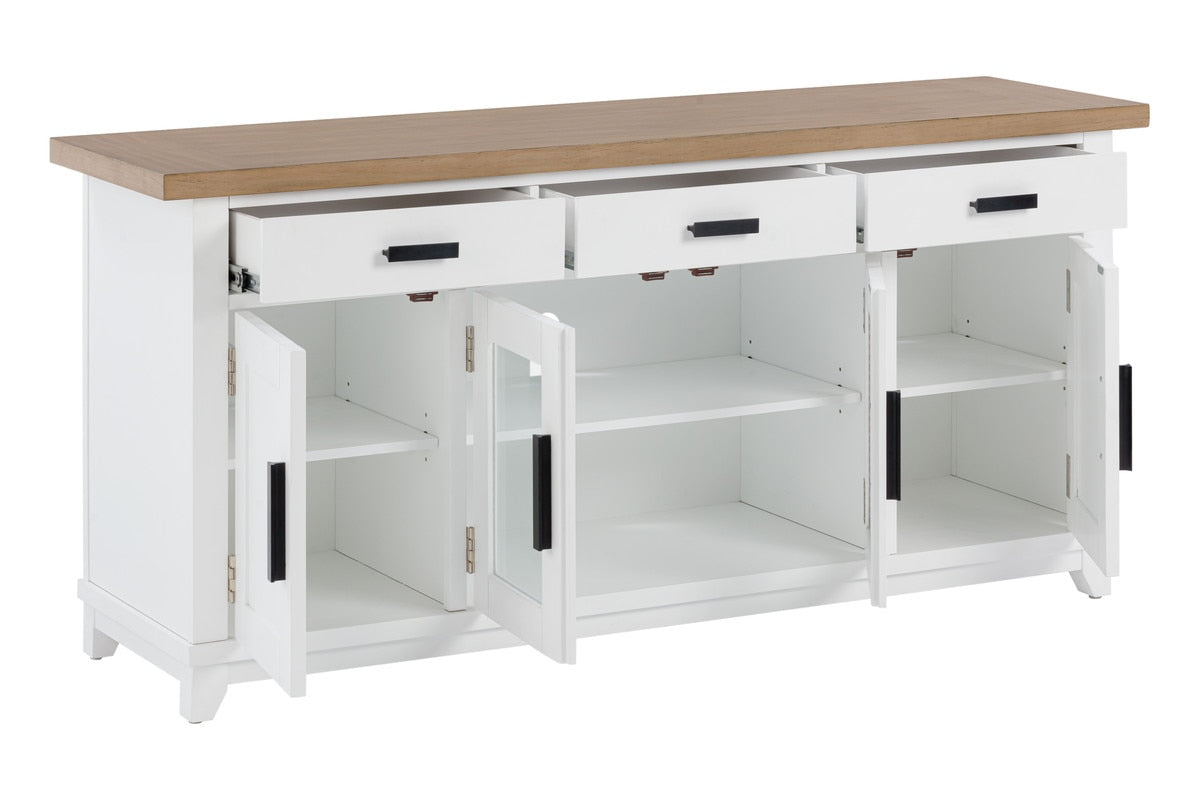 Console de divertissement Dover White 62" 