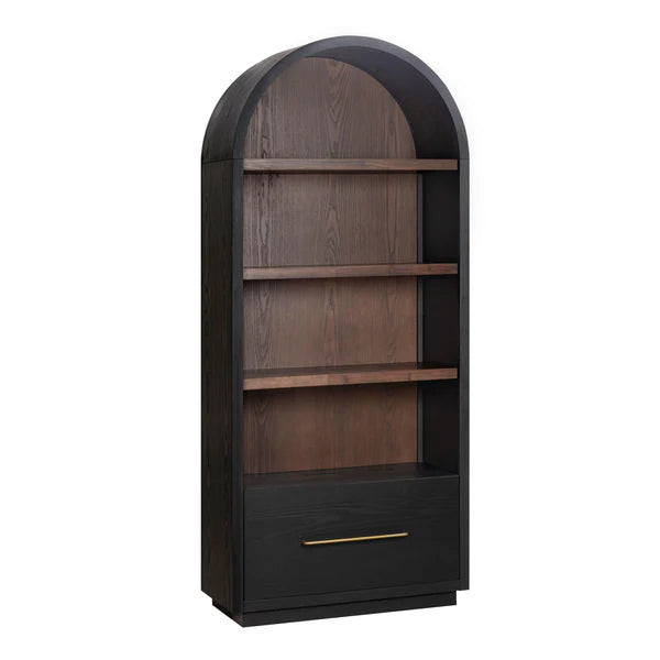 Marlow Wood Bookcase with File Drawer