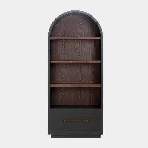 Marlow Wood Bookcase with File Drawer