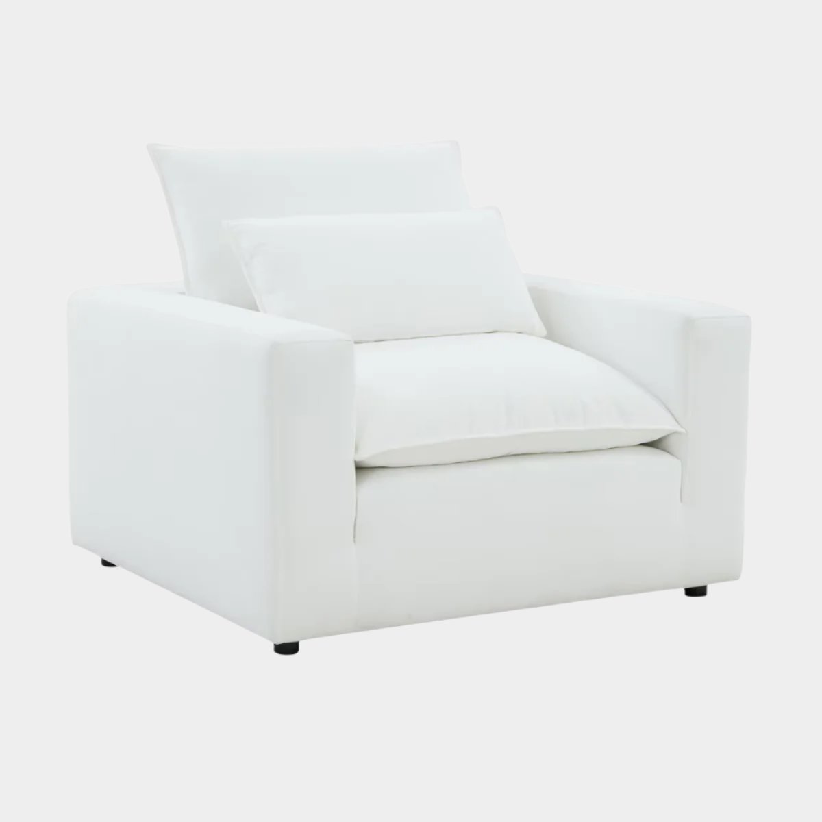 Fauteuil en tissu Cali Pearl Performance 