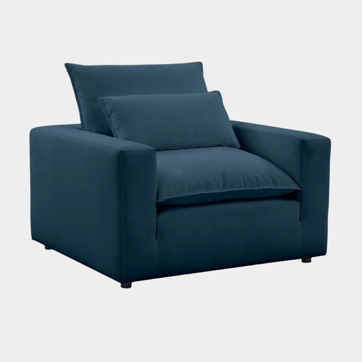 Cali Navy Performance Fabric Arm Chair