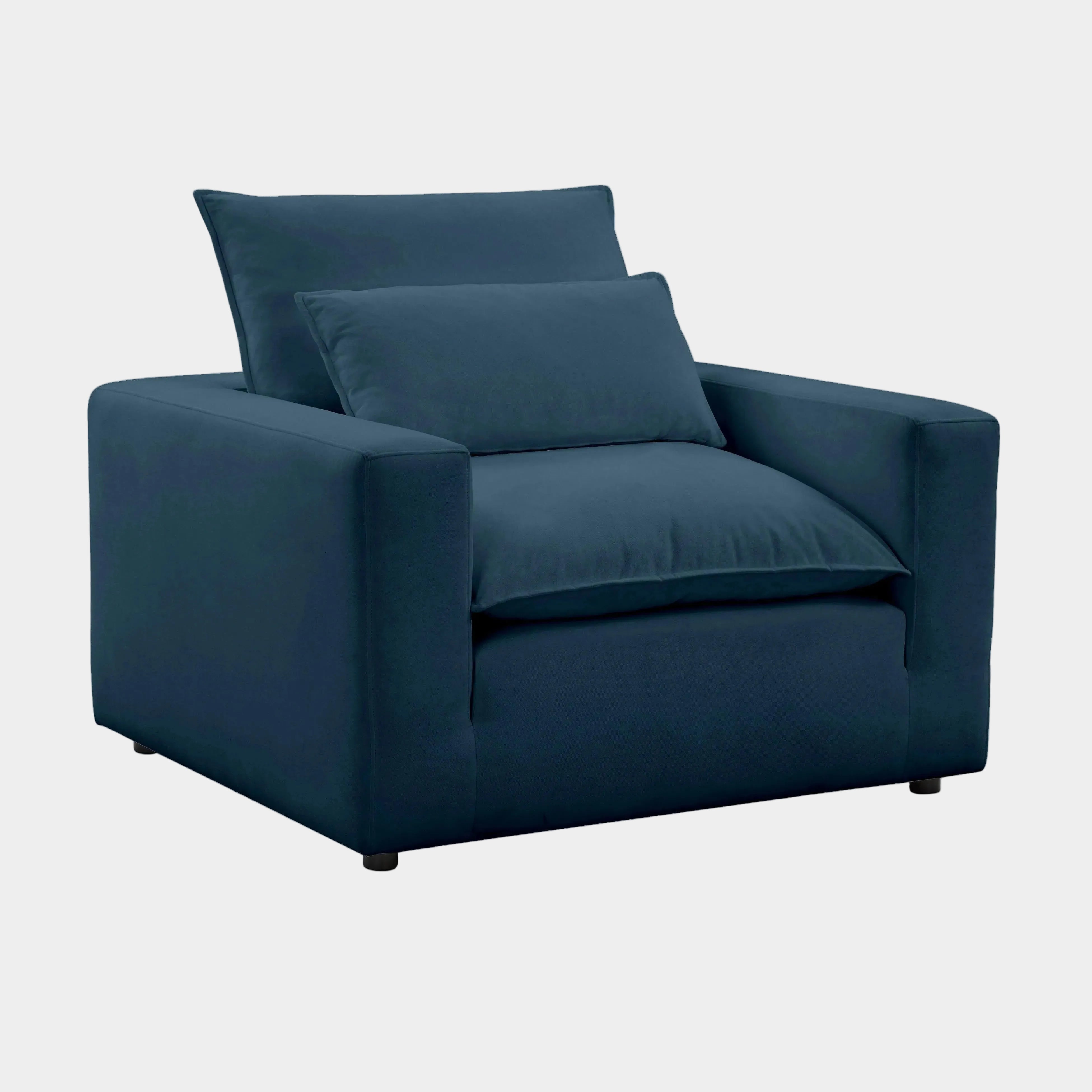 Fauteuil en tissu Cali Slate Performance 
