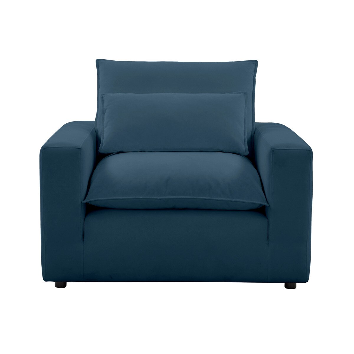 Cali Navy Performance Fabric Arm Chair