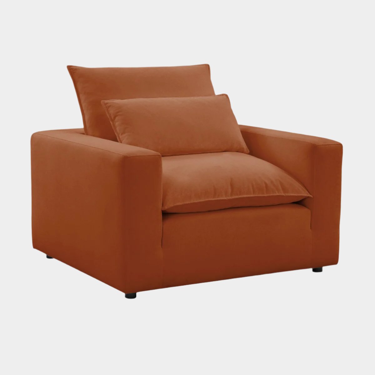 Cali Rust Performance Fabric Arm Chair