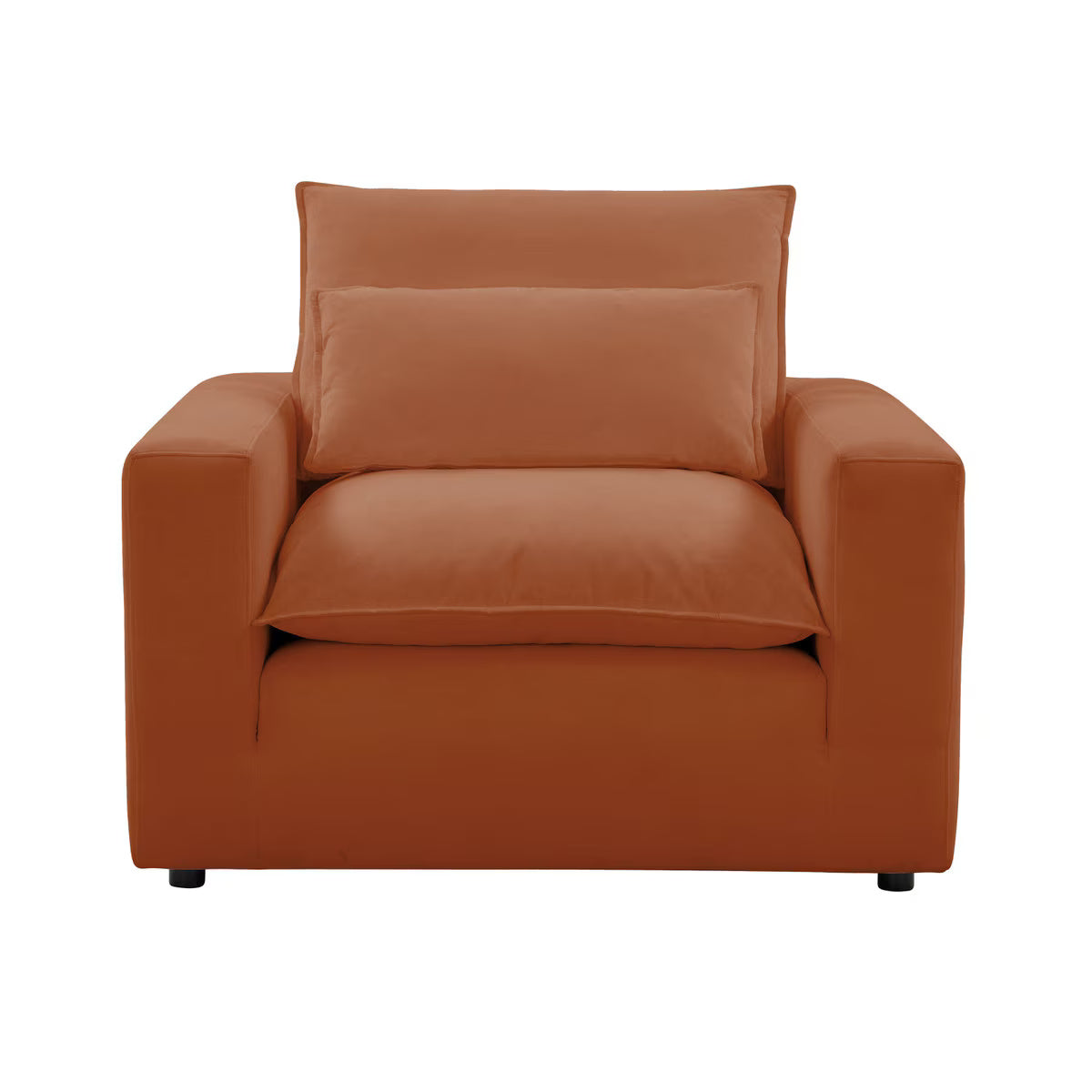 Cali Rust Performance Fabric Arm Chair