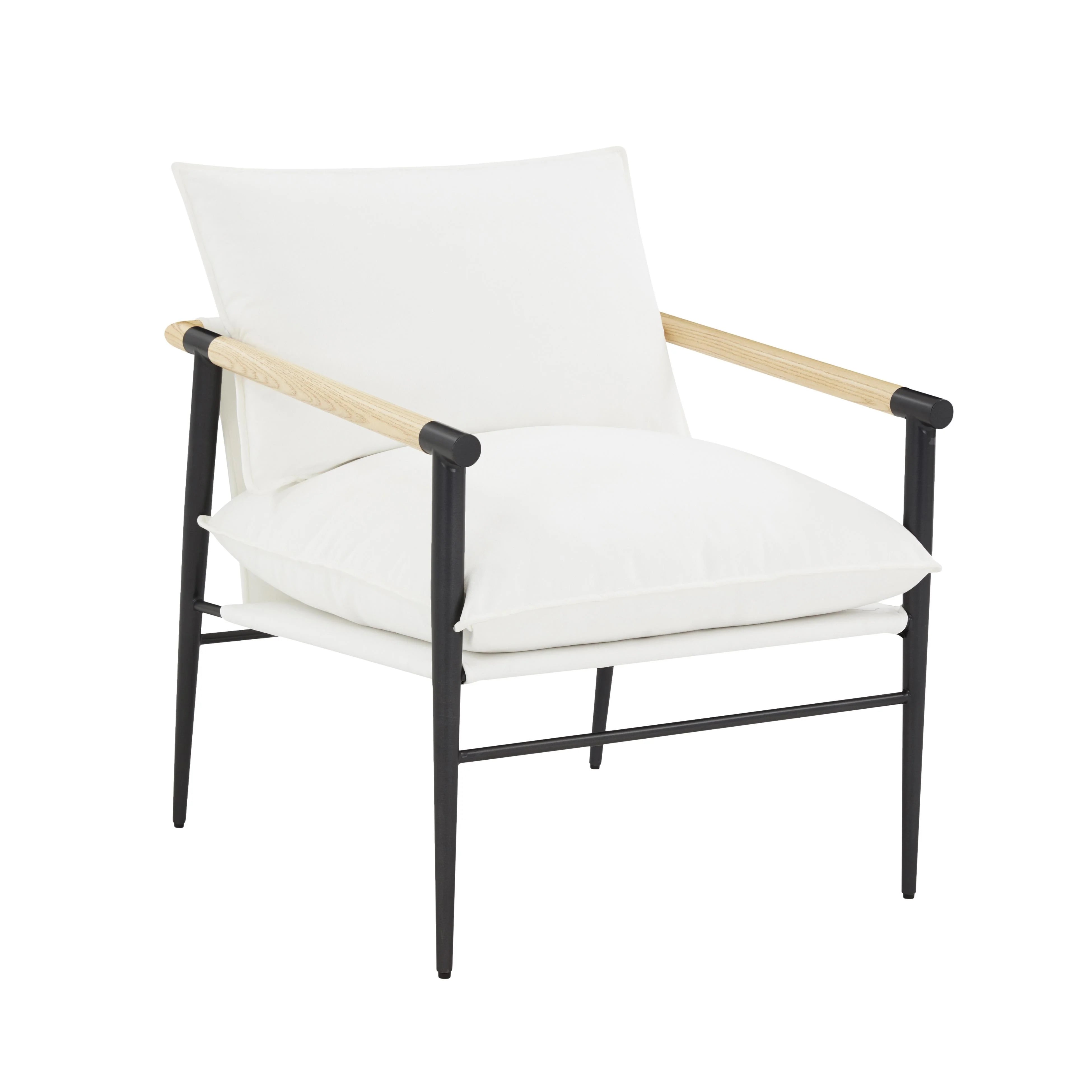 Fauteuil d'appoint en tissu performant Cali Pearl 