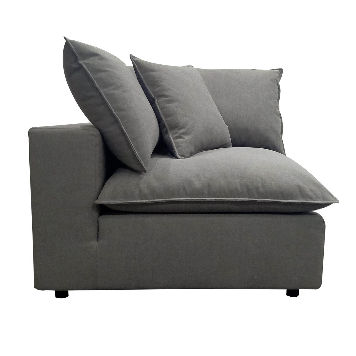 Cali Slate Performance Fabric Corner Chair