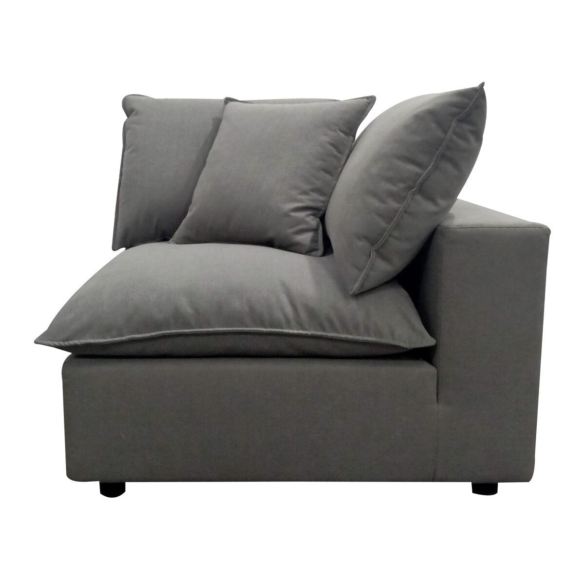 Fauteuil d'angle en tissu Cali Slate Performance 