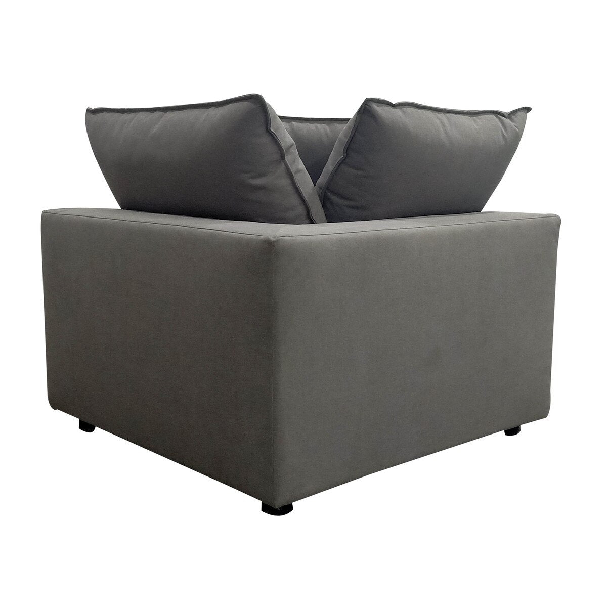 Cali Slate Performance Fabric Corner Chair