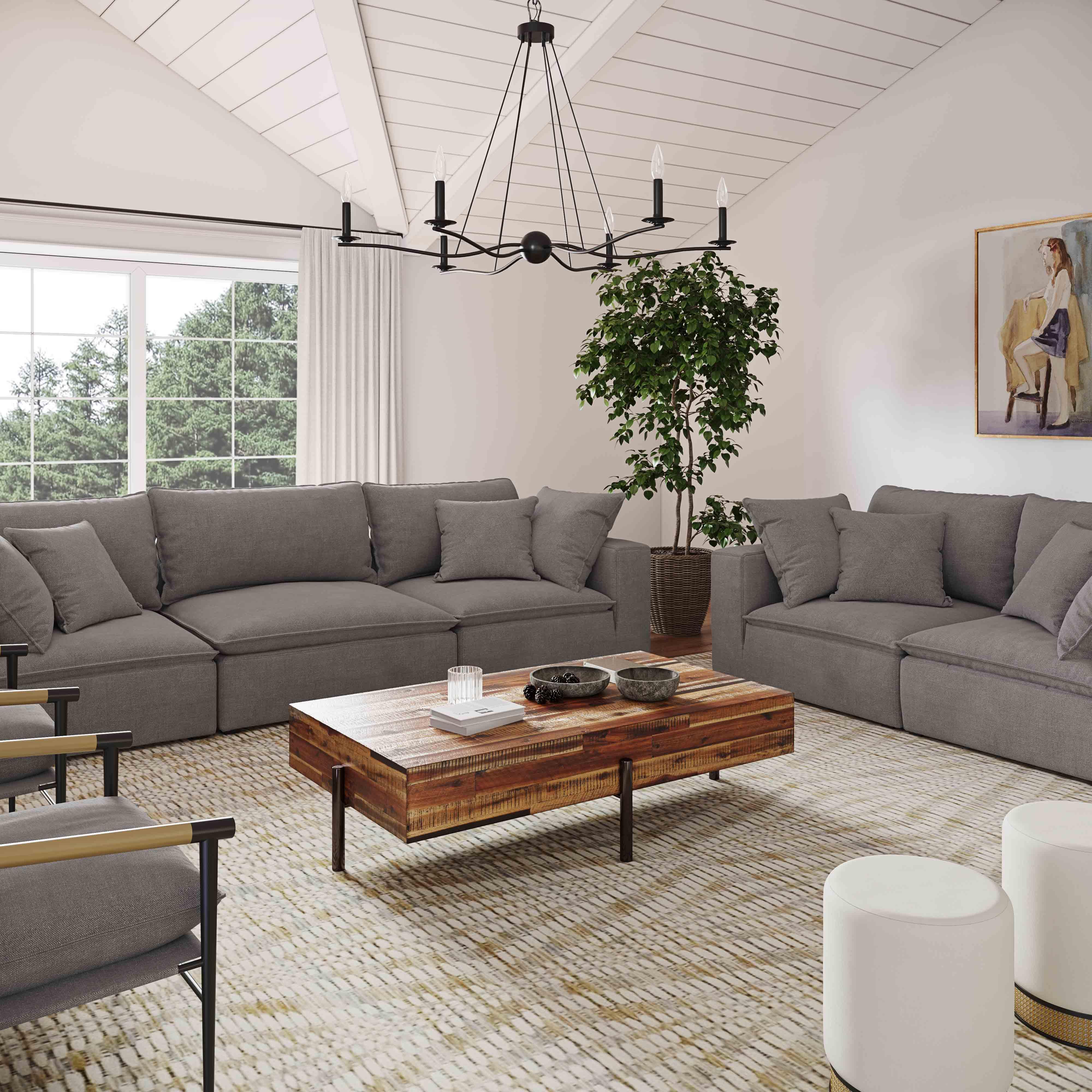 Cali 80" Performance Fabric Modular Loveseat