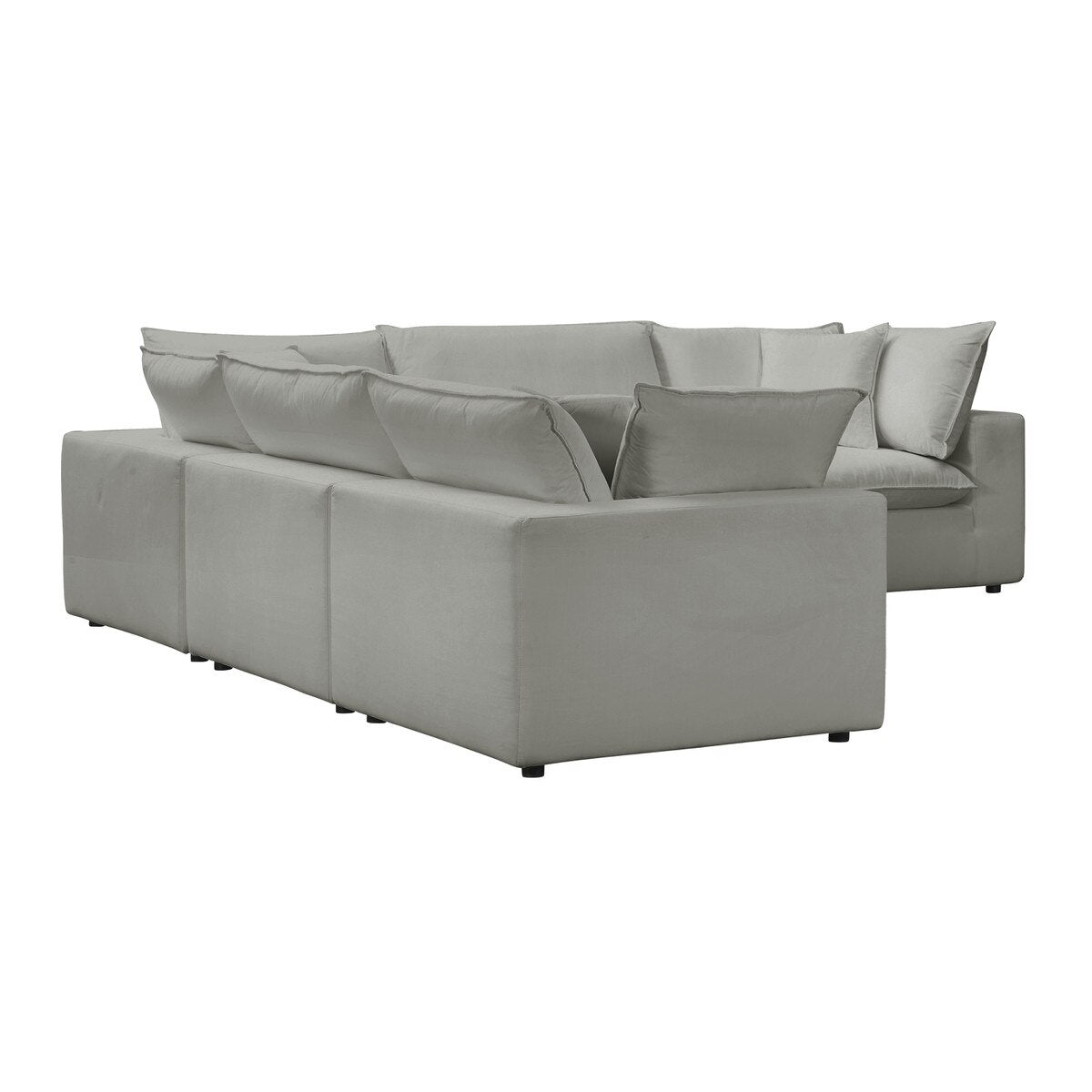 Cali Slate Performance Fabric Modular L-Sectional