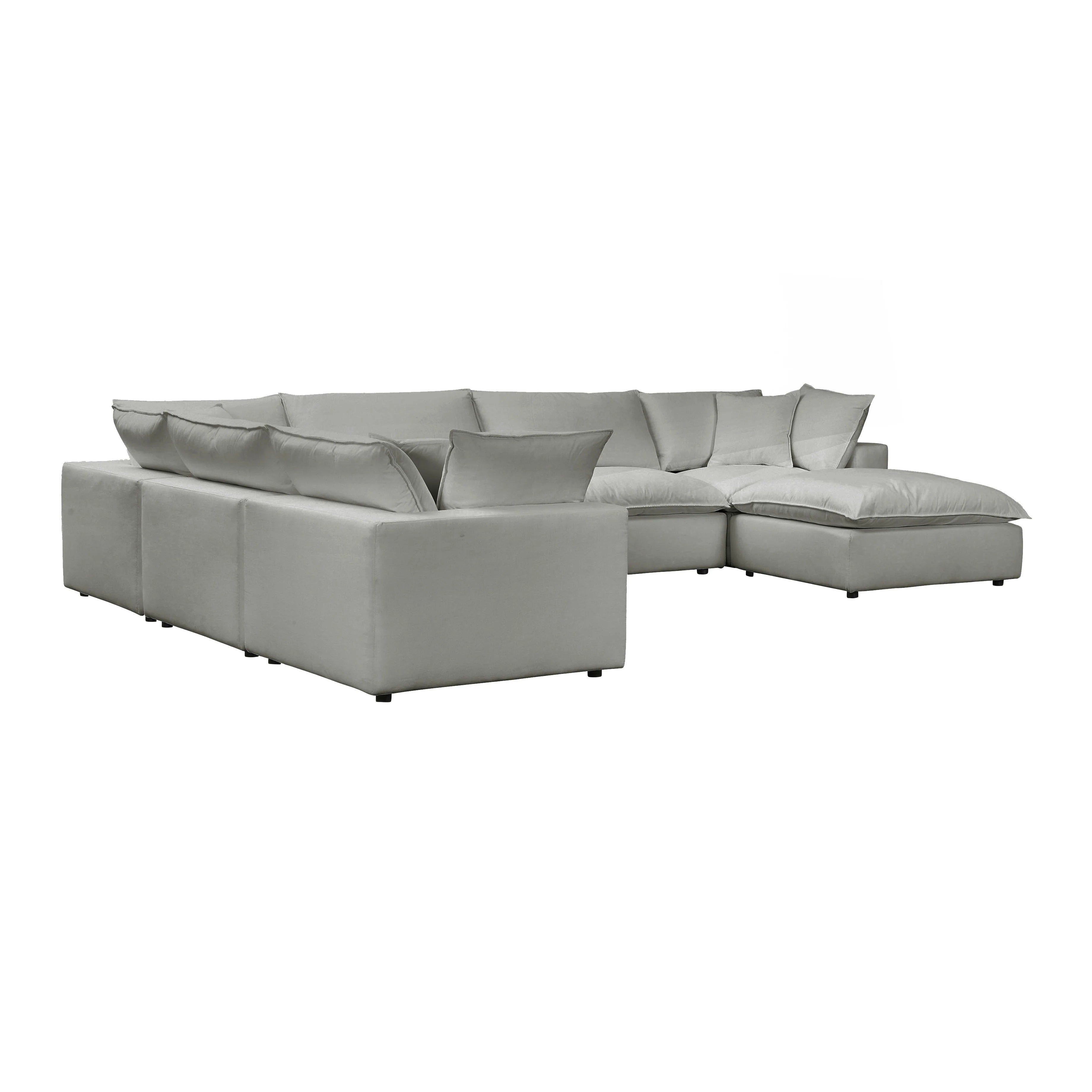 Cali 7-Piece Performance Fabric Modular Large Chaise Sectional