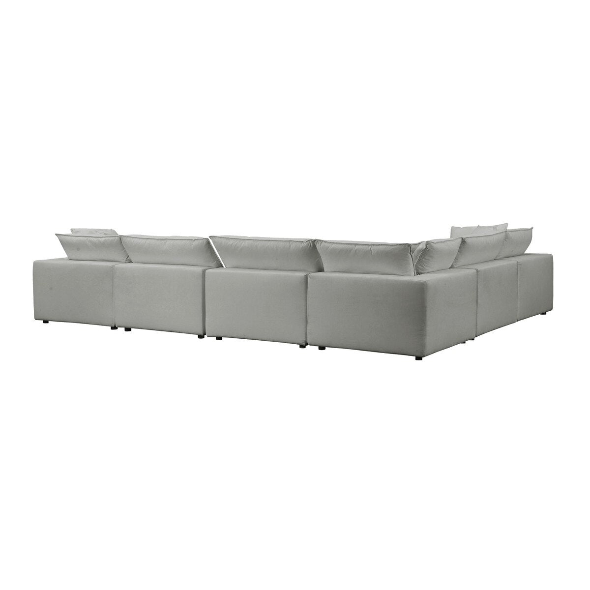 Cali Slate Performance Fabric Modular Large Chaise Sectional