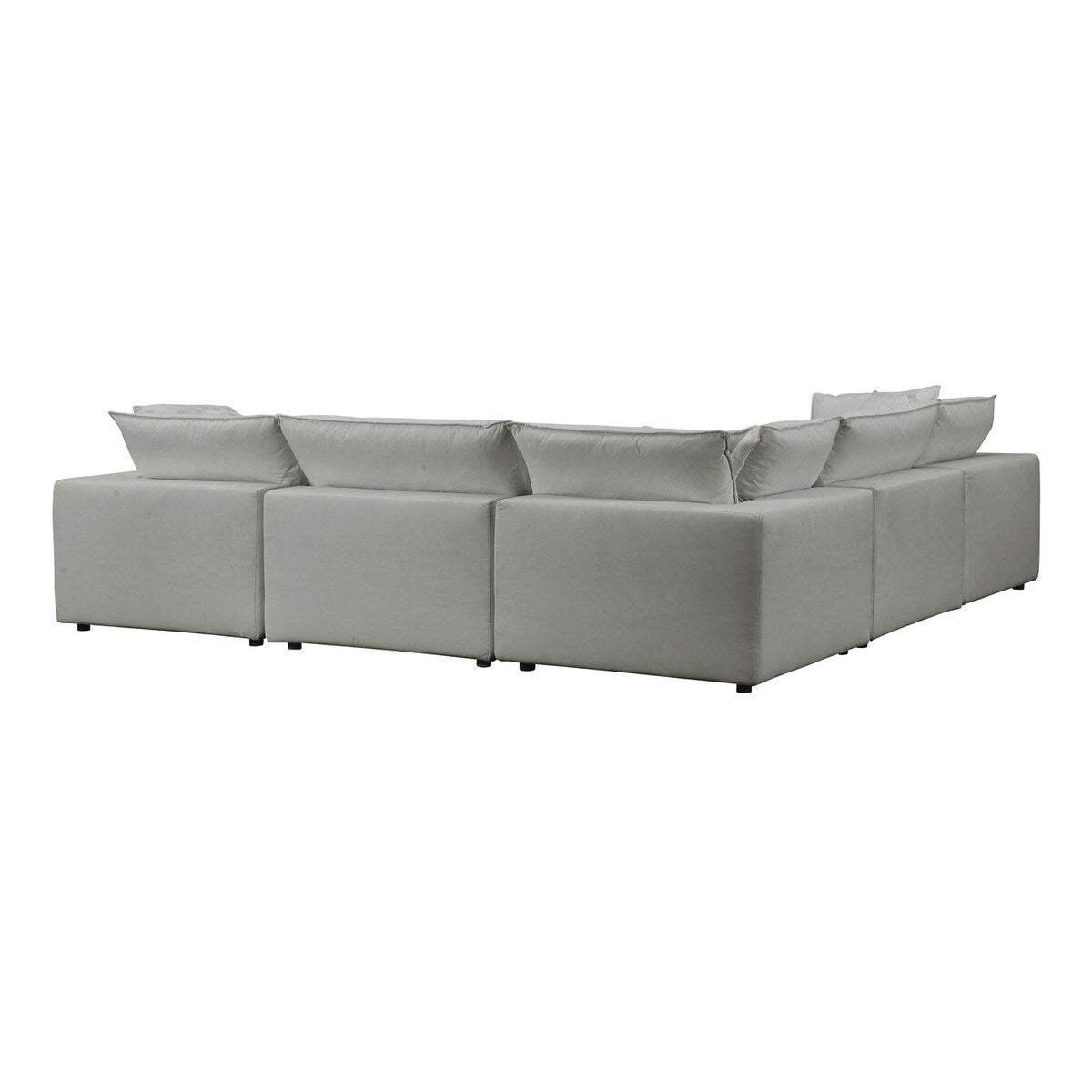 Cali Slate Performance Fabric Modular Large Chaise Sectional