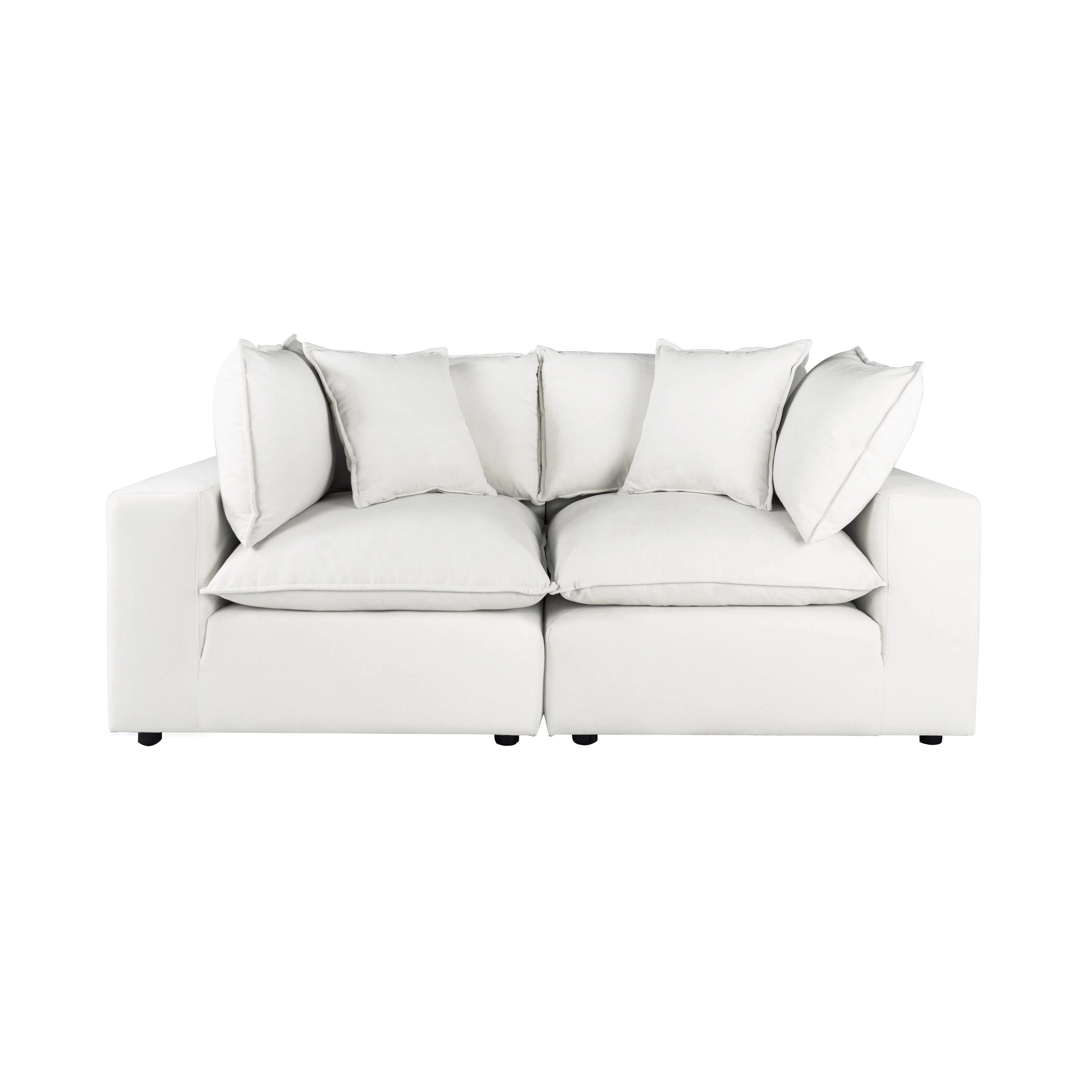 Cali 80" Performance Fabric Modular Loveseat
