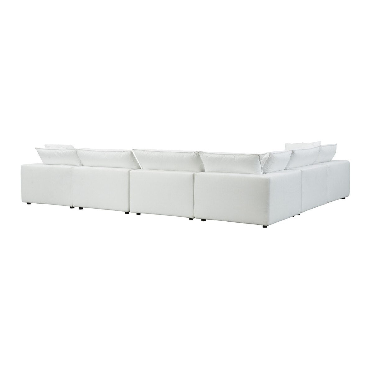 Cali Pearl Performance Fabric Modular Large Chaise Sectional