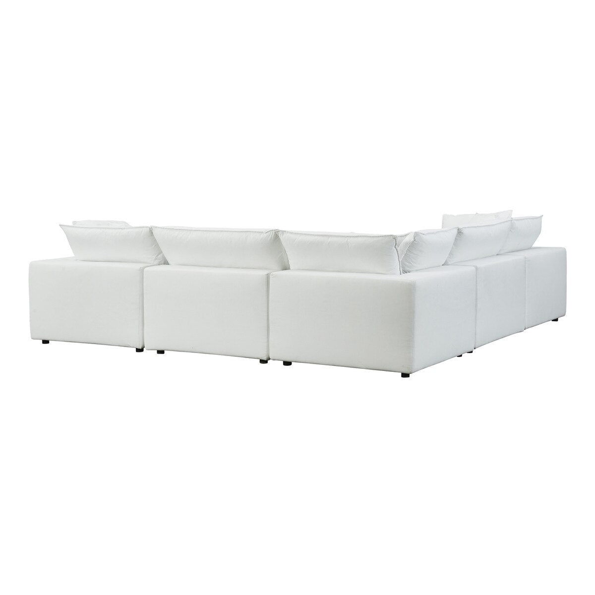 Cali Pearl Performance Fabric Modular Large Chaise Sectional