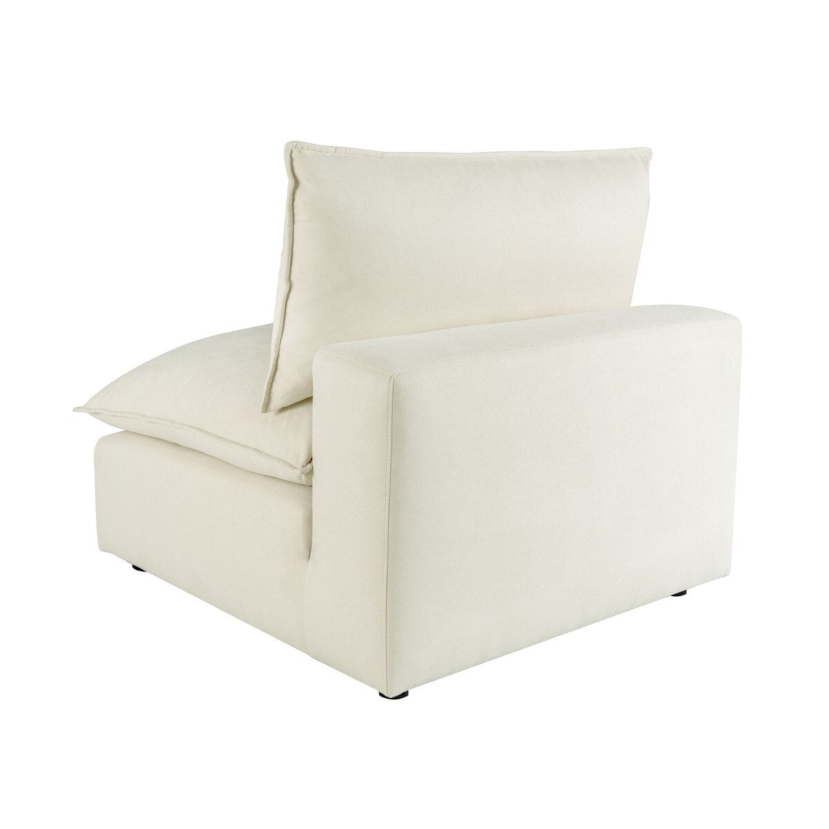 Cali Natural Performance Fabric Armless Chair