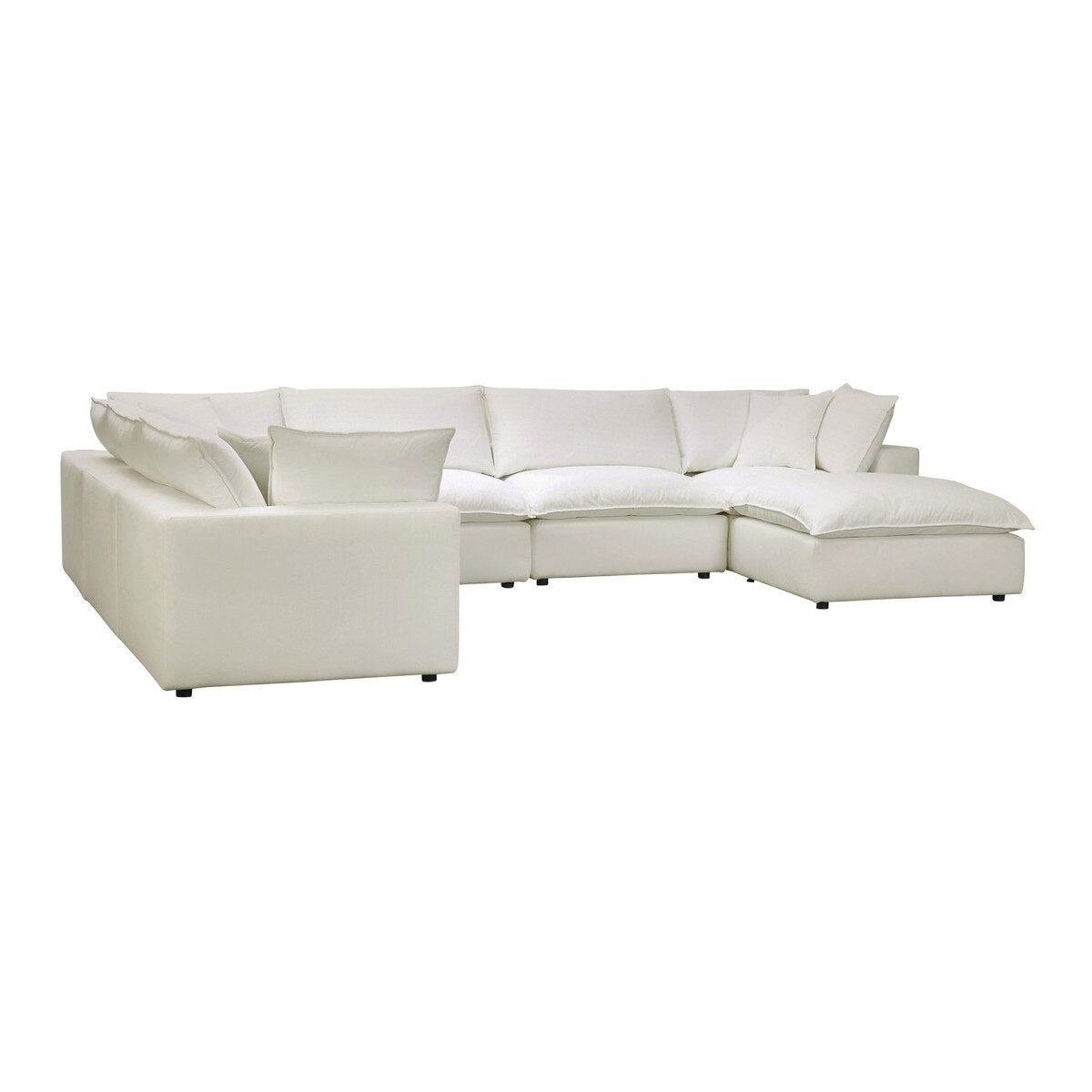 Cali Natural Performance Fabric Modular Large Chaise Sectional