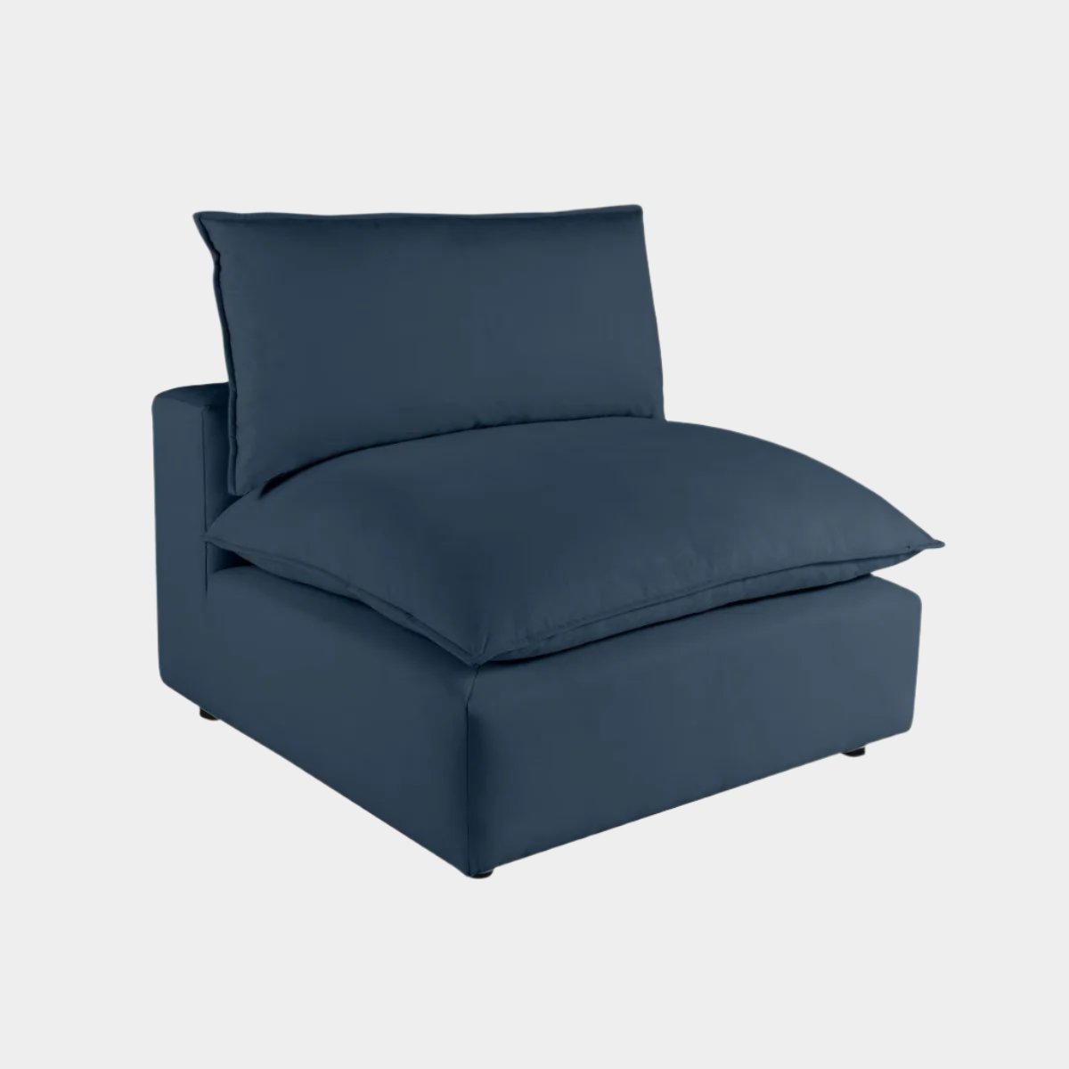 Cali Navy Performance Fabric Armless Chair