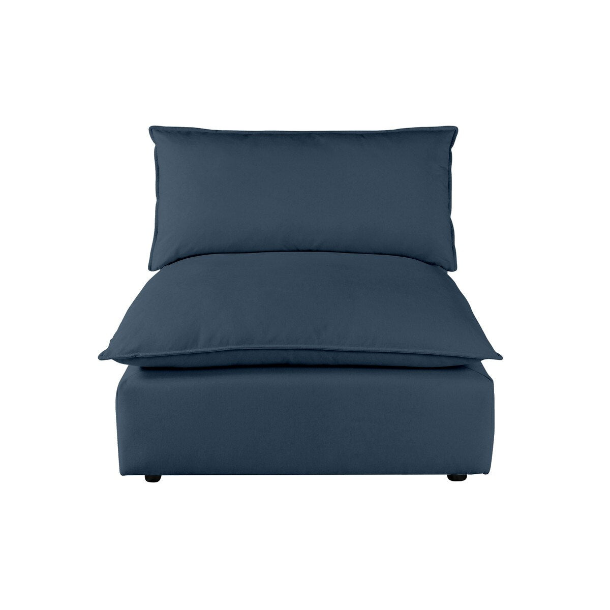 Cali Navy Performance Fabric Armless Chair